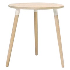 Oak Large Tall Crescenttown Side Table by Hollis & Morris
