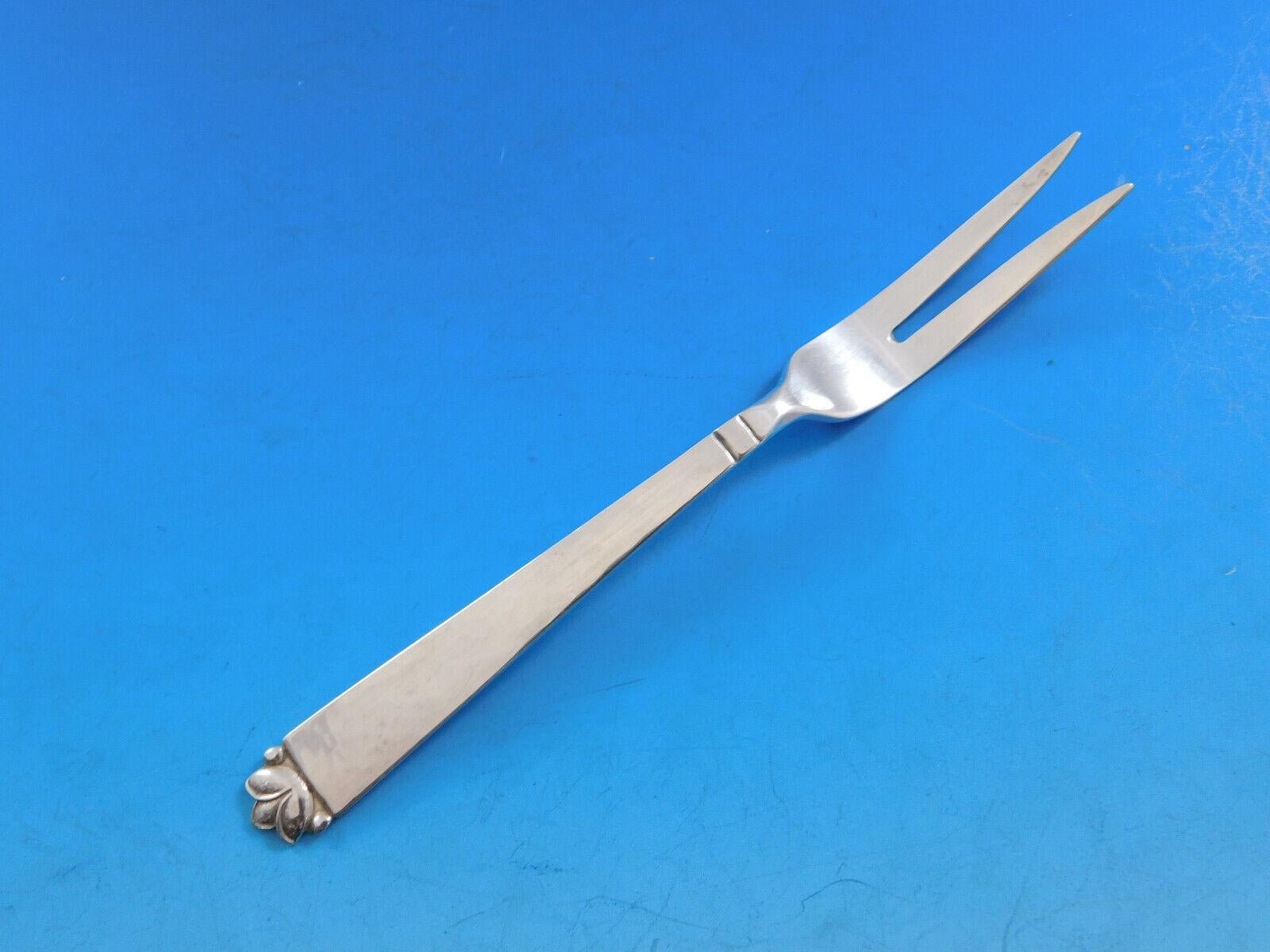 Juego de cubiertos de plata de ley Oak Leaf by Old Newbury Crafters 48 piezas en venta 5