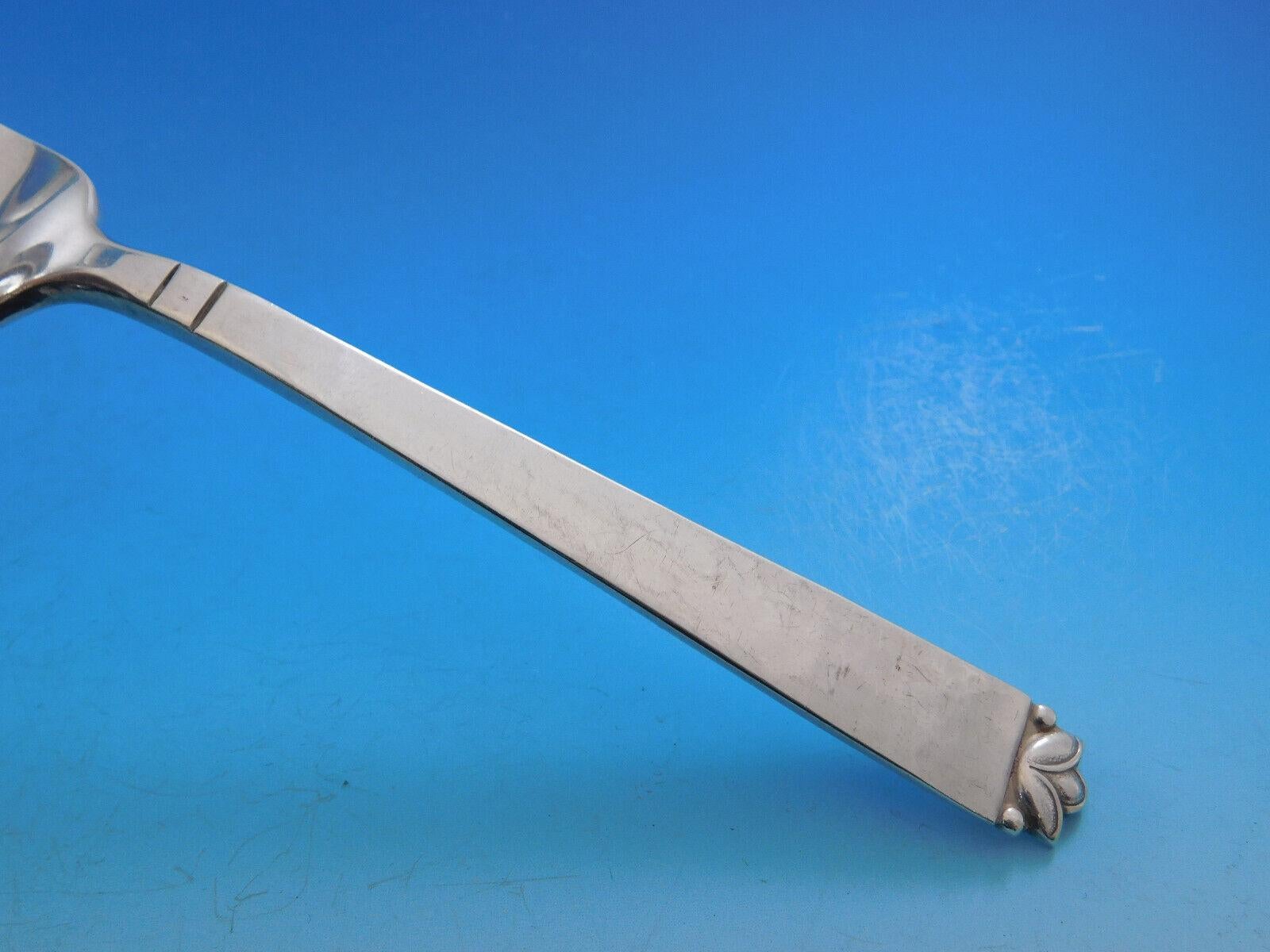 Juego de cubiertos de plata de ley Oak Leaf by Old Newbury Crafters 48 piezas siglo XX en venta