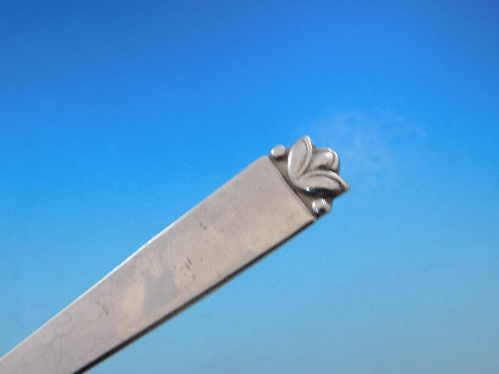 Juego de cubiertos de plata de ley Oak Leaf by Old Newbury Crafters 48 piezas Plata esterlina en venta