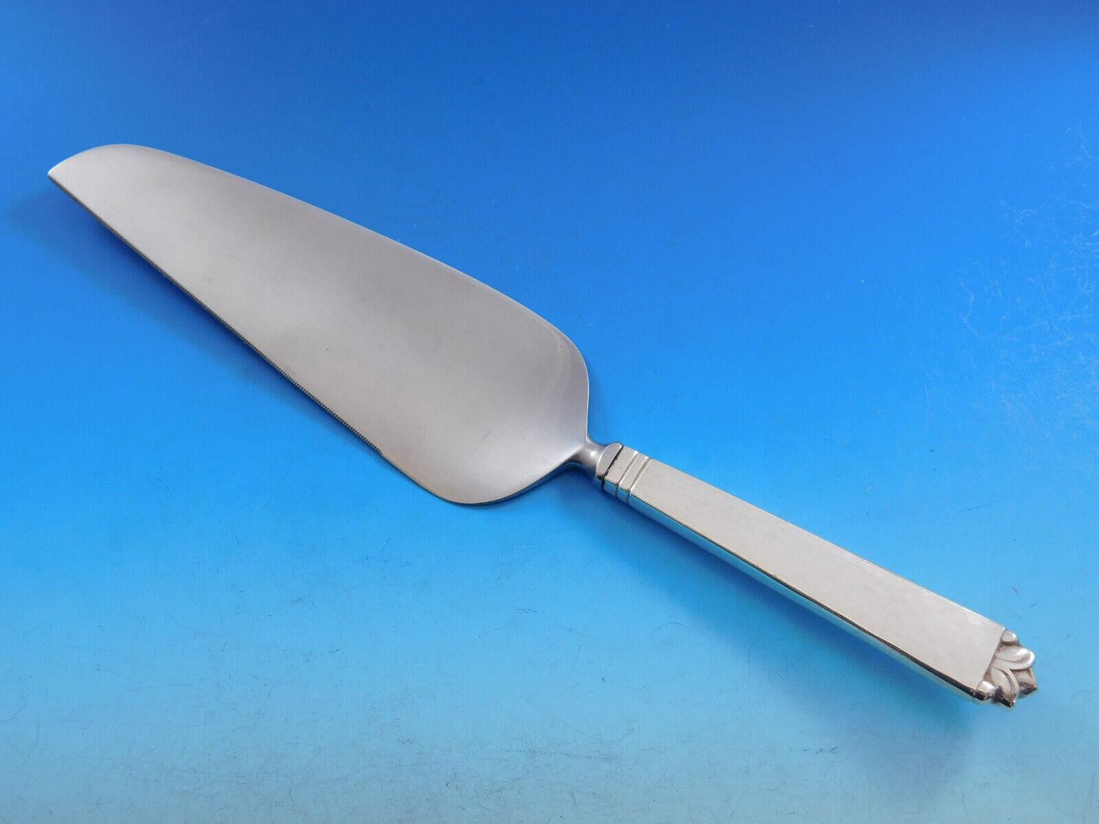 Juego de cubiertos de plata de ley Oak Leaf by Old Newbury Crafters 48 piezas en venta 3