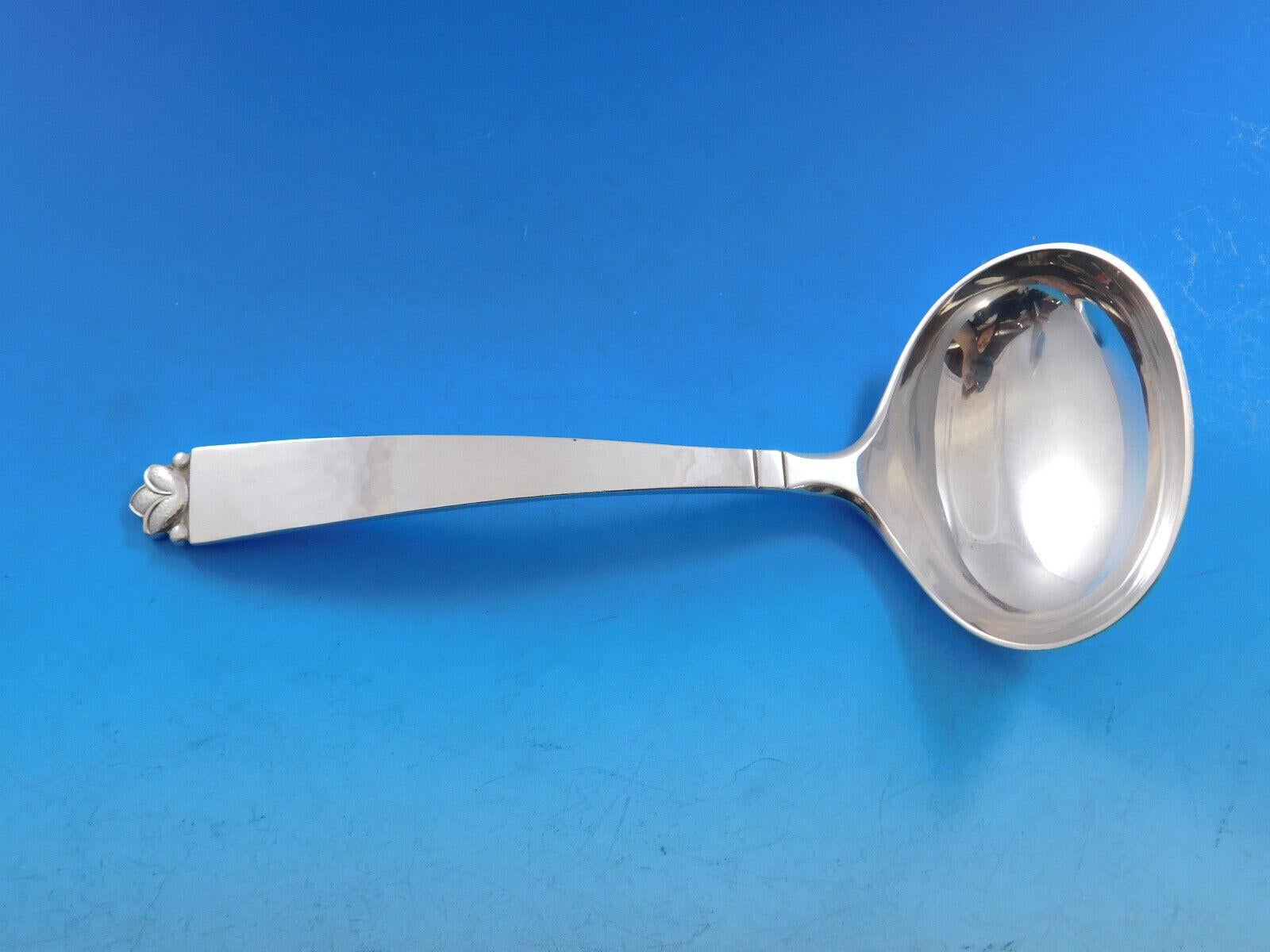 Juego de cubiertos de plata de ley Oak Leaf by Old Newbury Crafters 48 piezas en venta 4