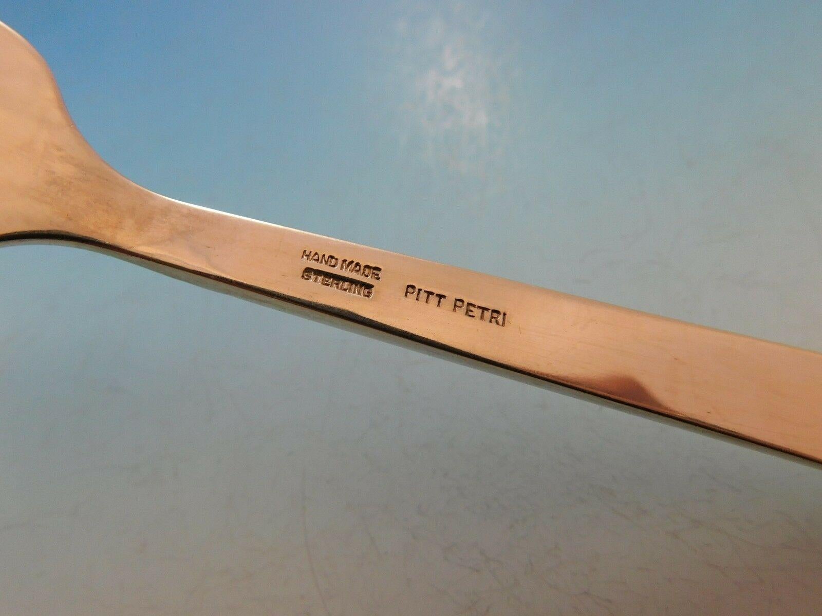 Oak Leaf Pitt Petri Old Newbury Crafters Sterling Silver Flatware Set, 59 Pieces 1