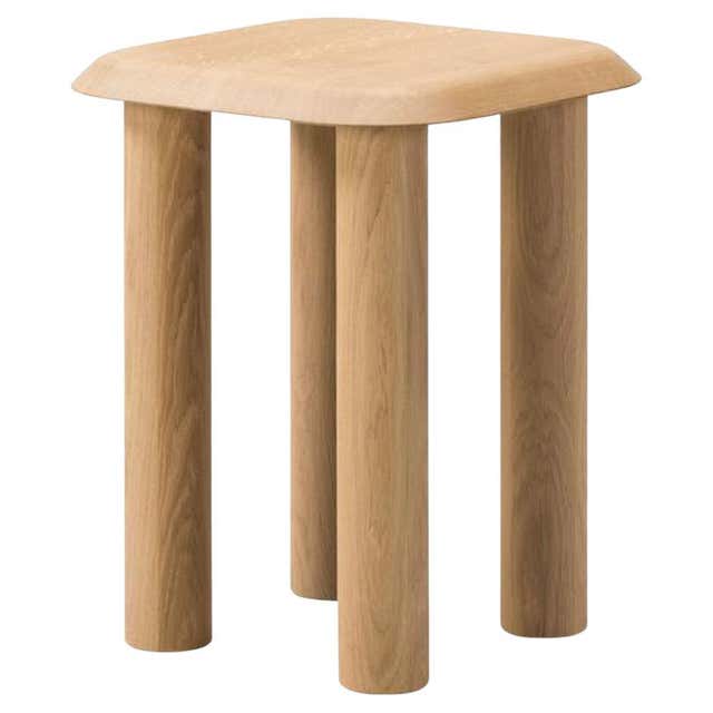 Pal Side Table -Oak Light Oil/Black Lacquered- by Keiji Takeuchi for ...