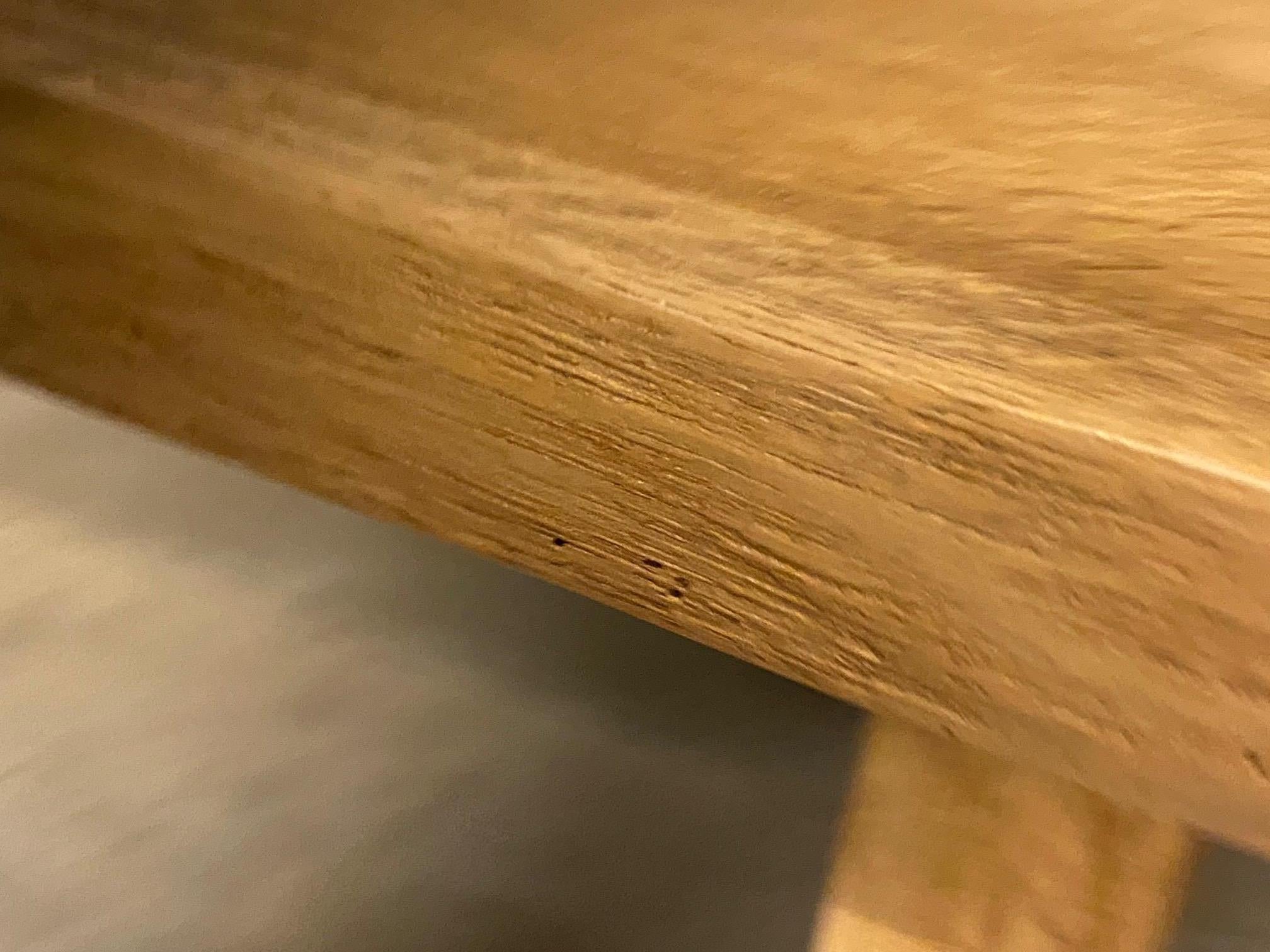 Oak Live Edge Console Table or Desk, France, 1950's For Sale 7