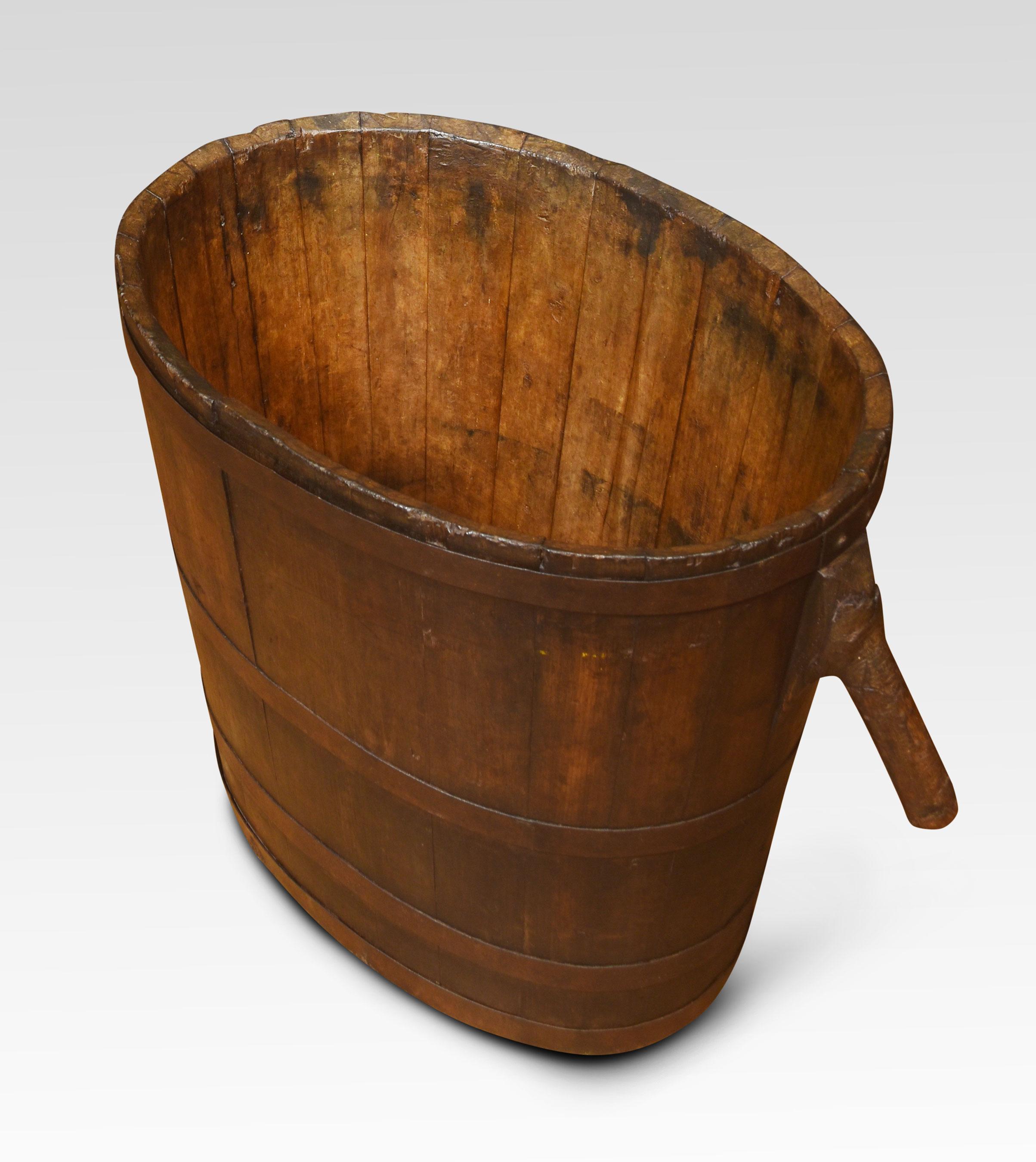 19th Century Oak log bin For Sale
