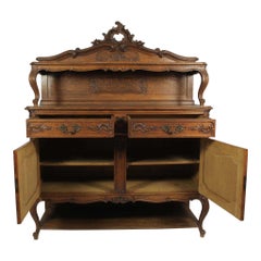 Oak Louis XV Sideboard Server, circa 1900