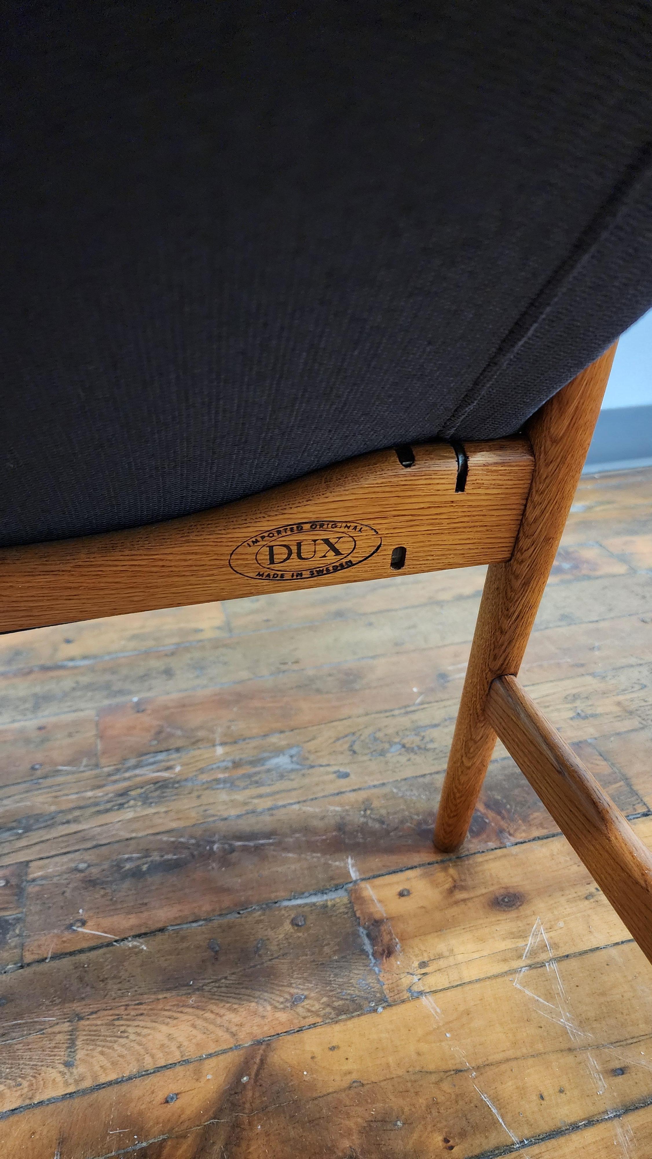 Oak Lounge Chair by Alf Svensson for Dux For Sale 5