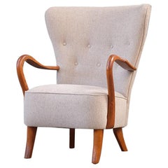 Oak Lounge Chair by Alfred Christensen