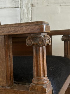 Oak Lounge Chair by Architect Martin Borch, Denmark 1902-1903