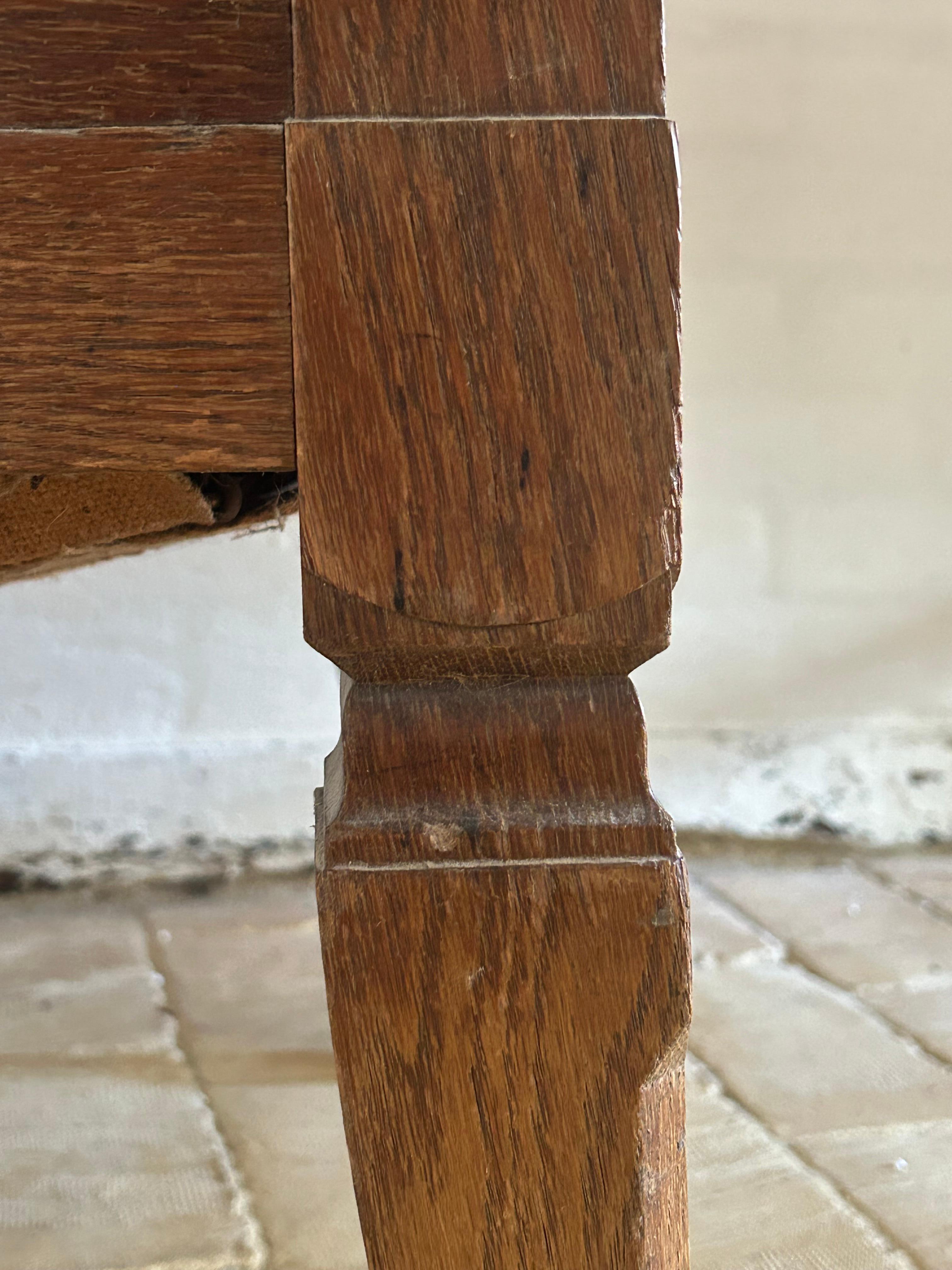 Hand-Crafted Oak Lounge Chair by Architect Martin Borch, Denmark 1902-1903 For Sale