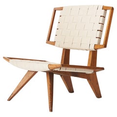 Oak lounge chair by Paul Laszlo