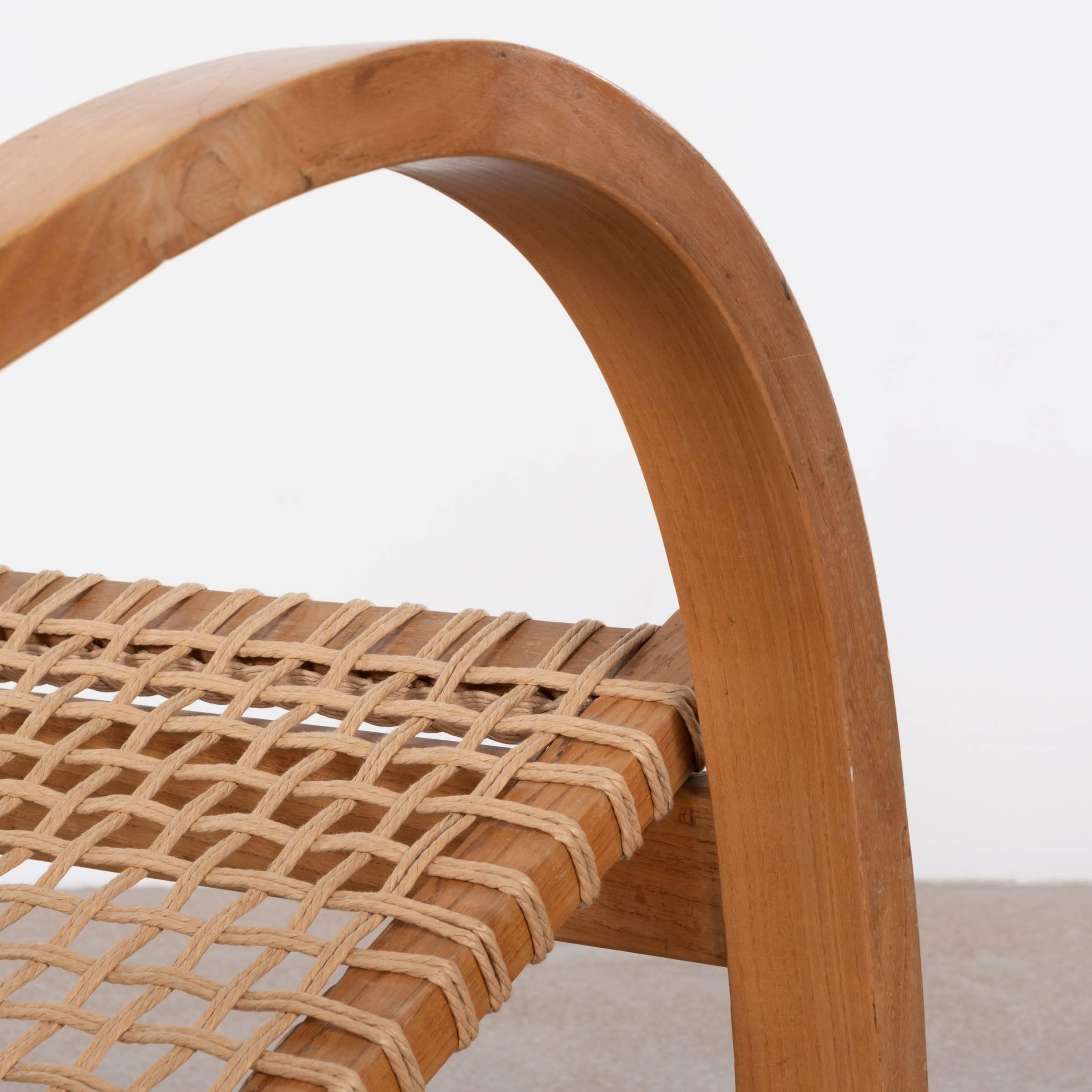 Oak Lounge Chair in the Manner of Bas Van Pelt 10