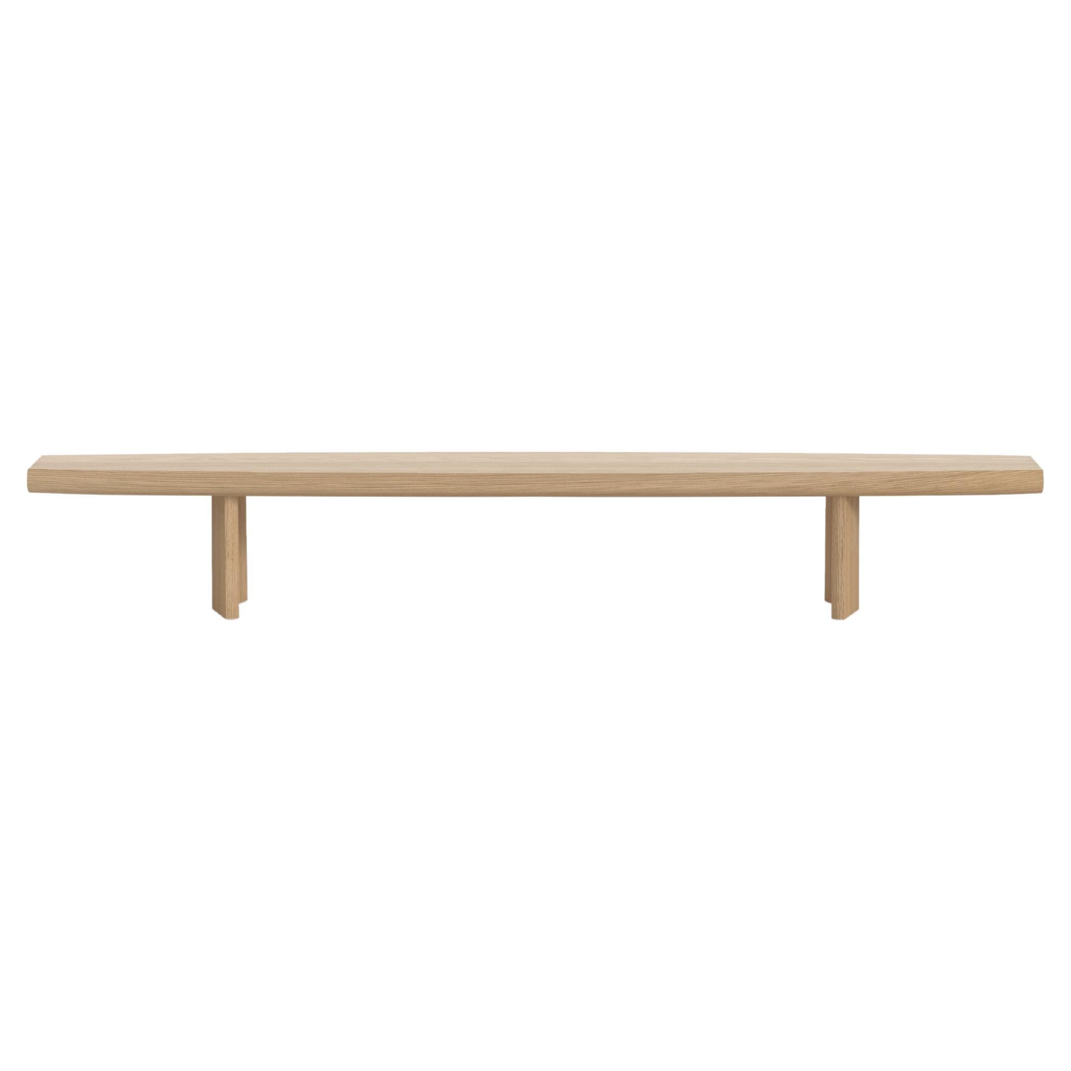Peana Low Coffee Table, Bench in Natural Oak Wood Finish by Joel Escalona

Peana, which in English translates to base or pedestal, is a series of tables and different surfaces inspired by the idea of creating worthy furniture pieces to place and