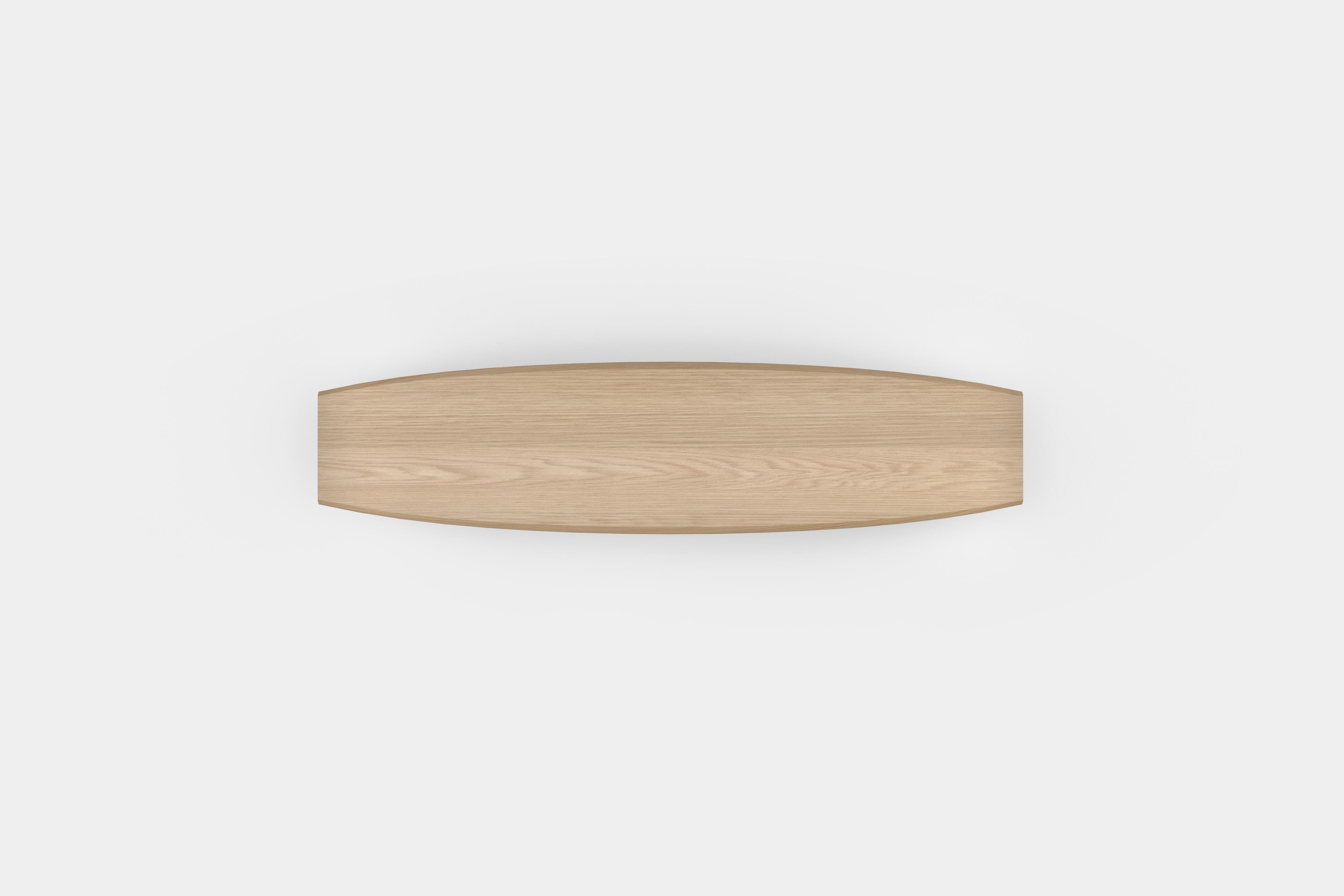 XXI secolo e contemporaneo Tavolino basso Peana, panca in finitura Oak Wood naturale di Joel Escalona in vendita