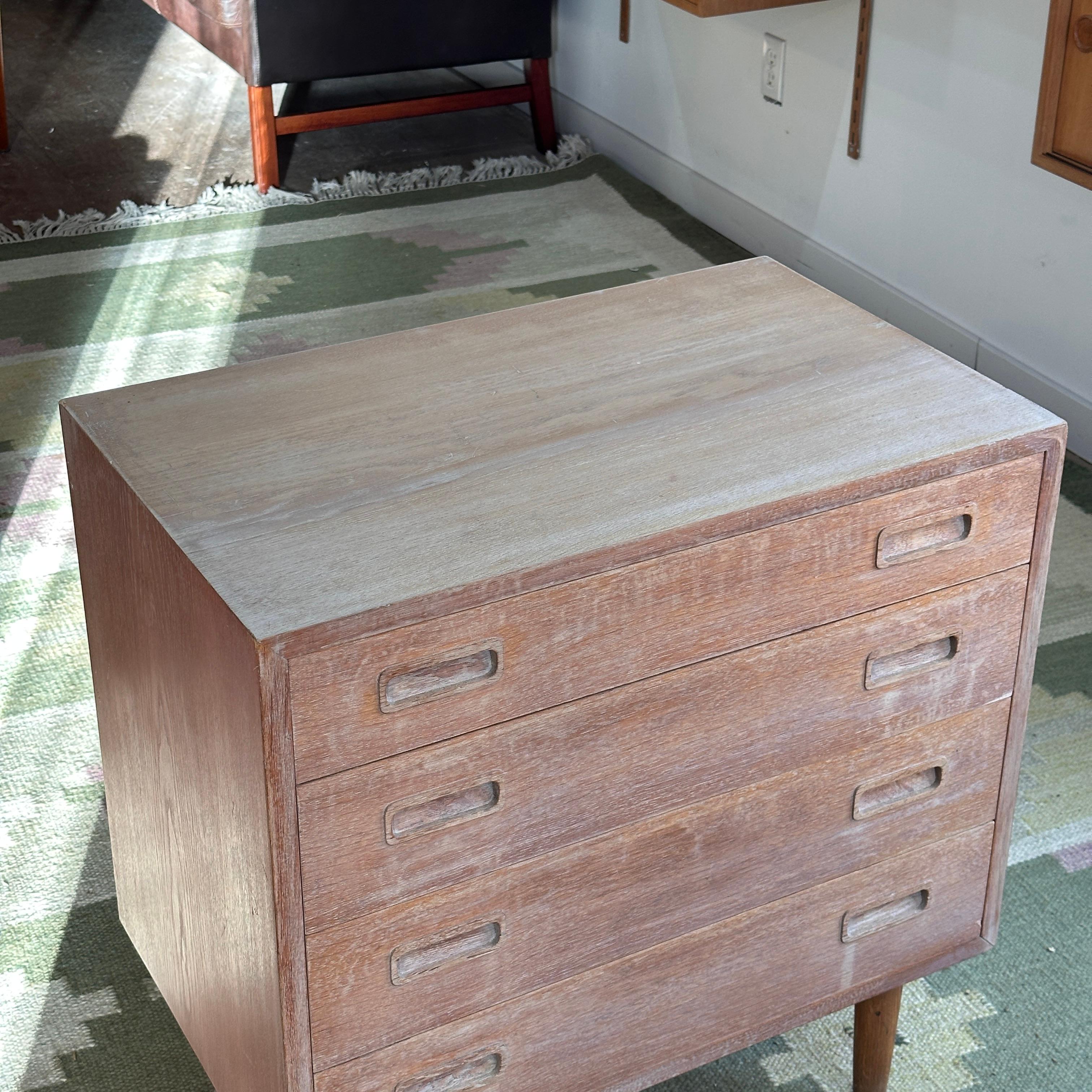 Mid-Century Modern Oak Lowboy Dresser by Poul Hundevad