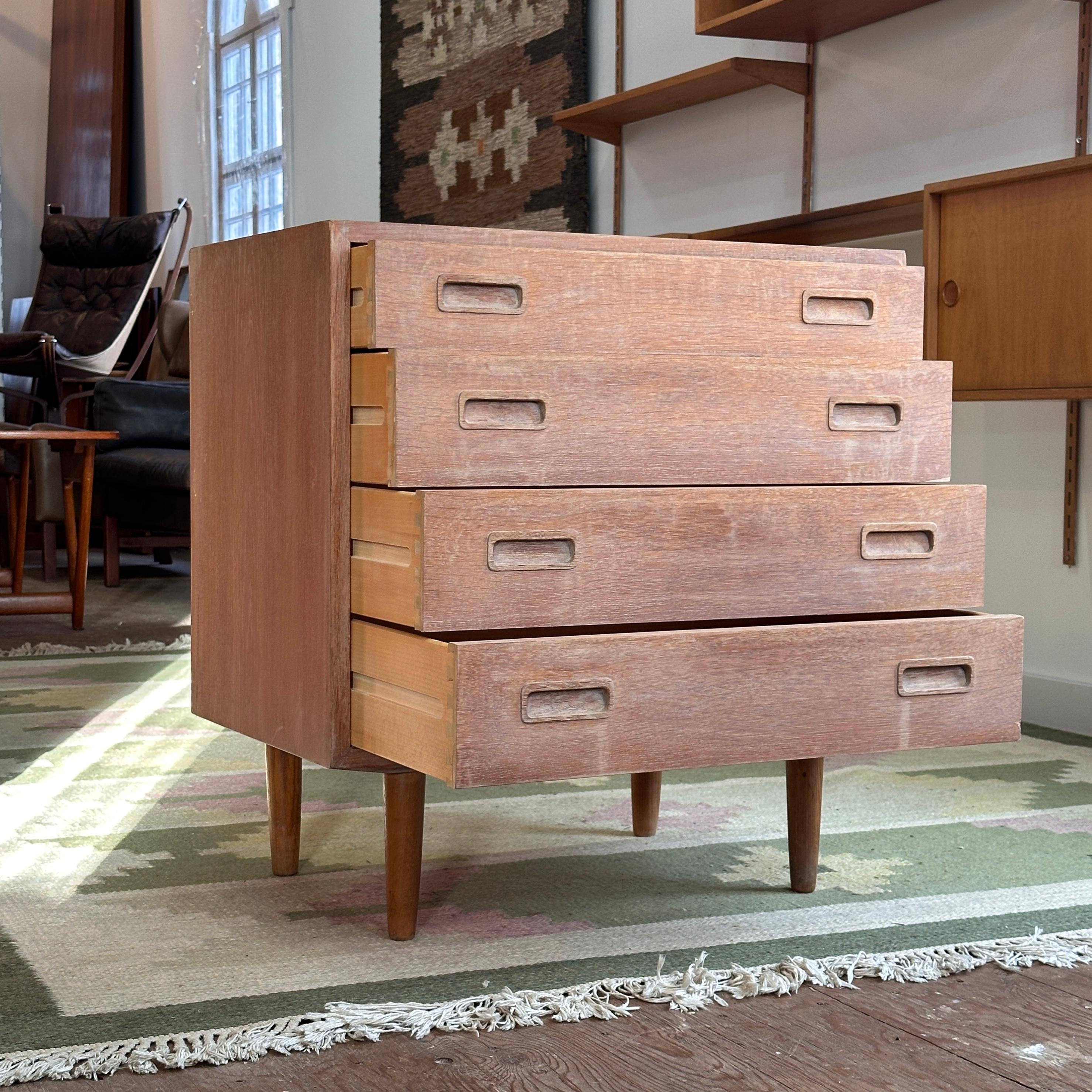 Danish Oak Lowboy Dresser by Poul Hundevad