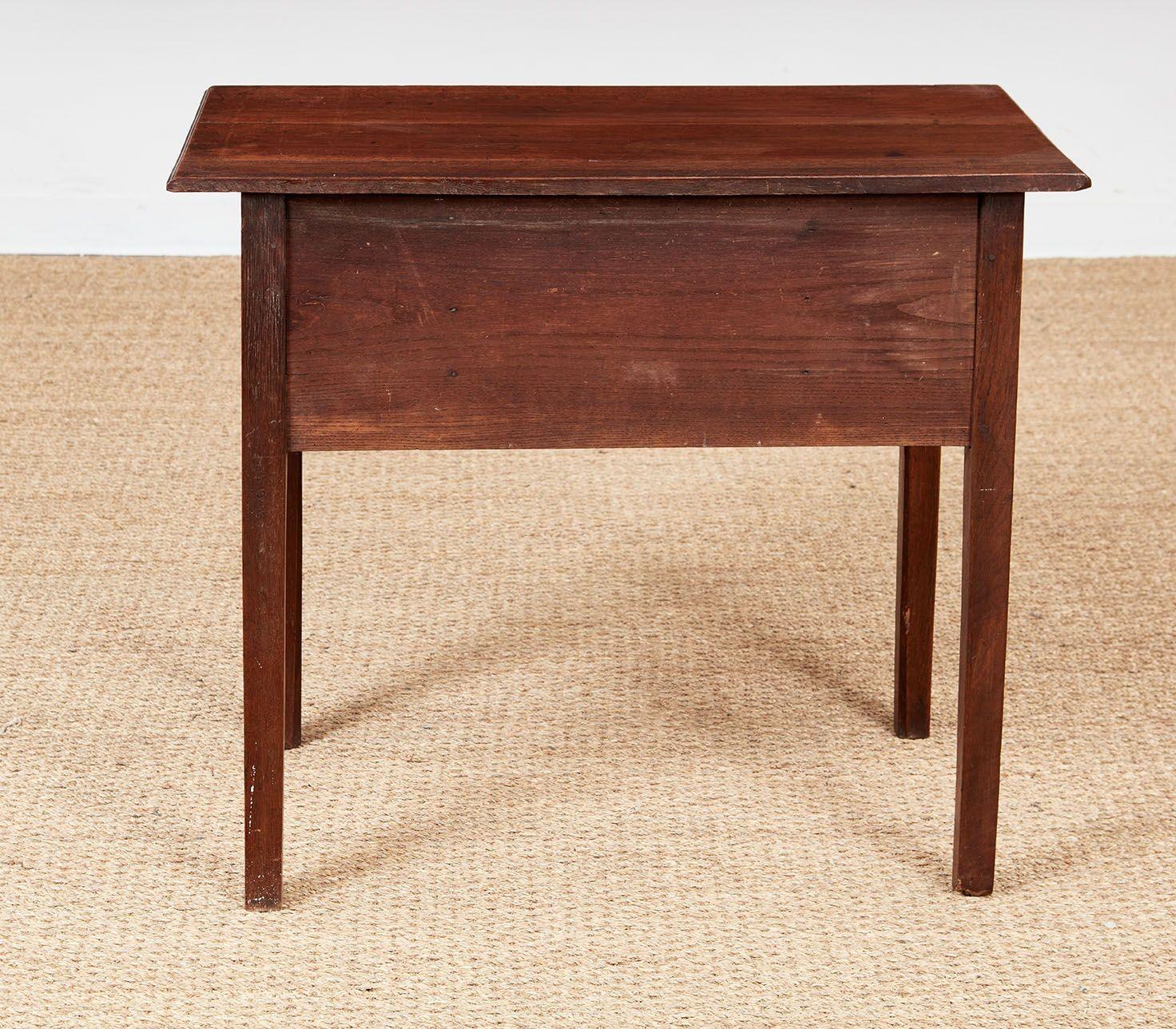 Oak Lowboy with Open Scrollwork Apron For Sale 6