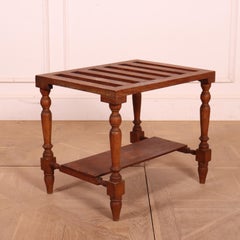English Oak Luggage Stand