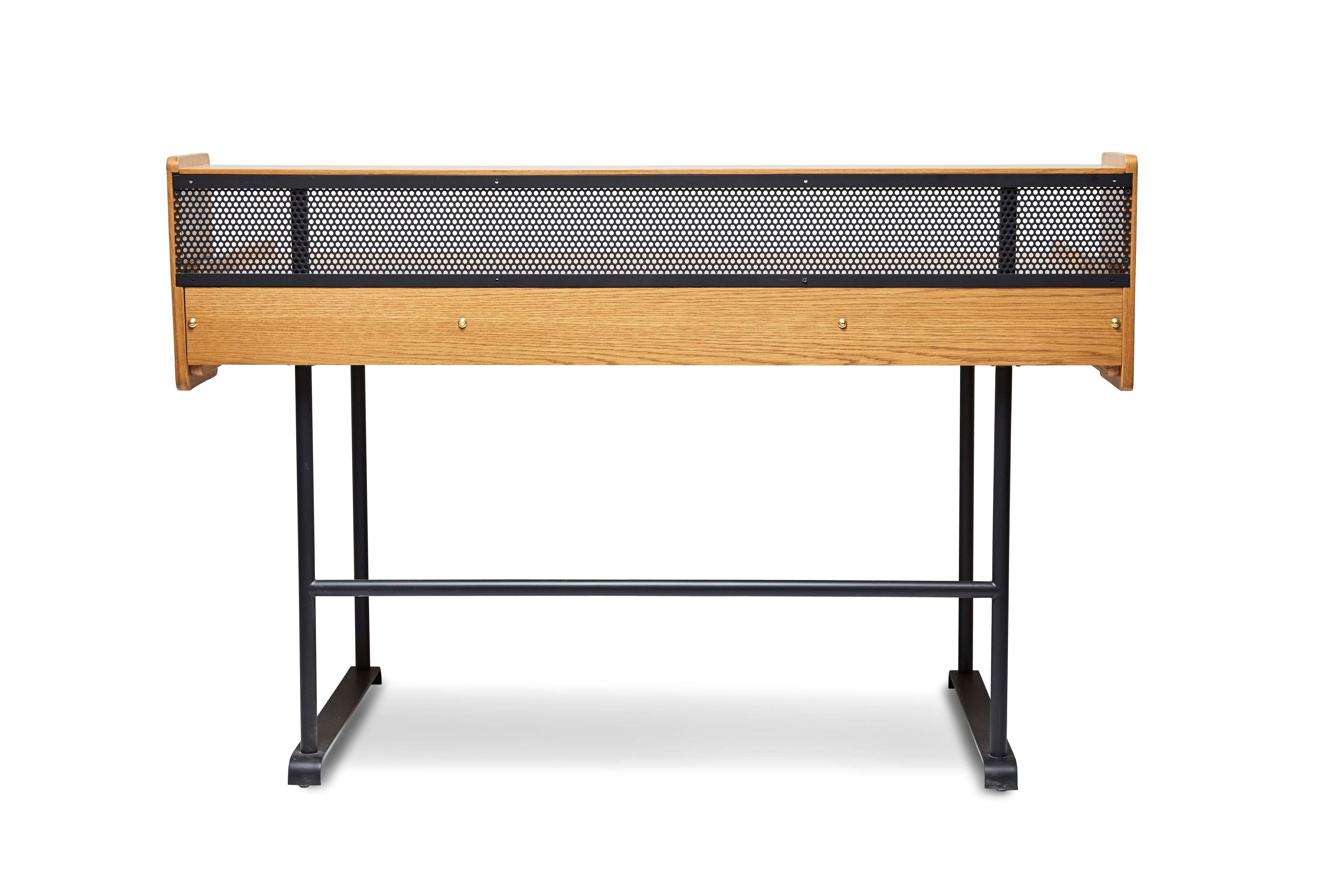 Steel Oak Maker's Desk by Lawson-Fenning