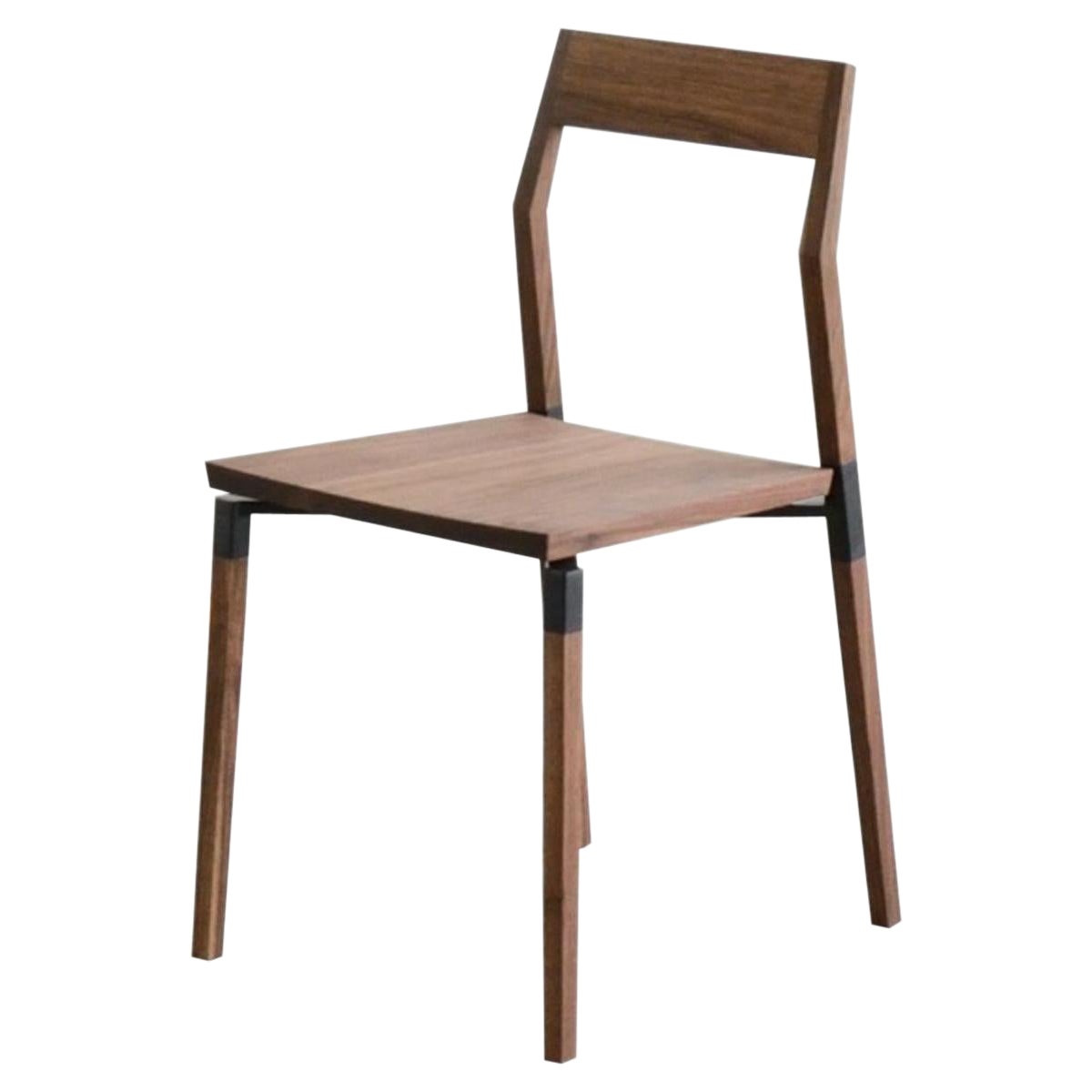 Oak Metal Plated Parkdale Dining Chair by Hollis & Morris For Sale