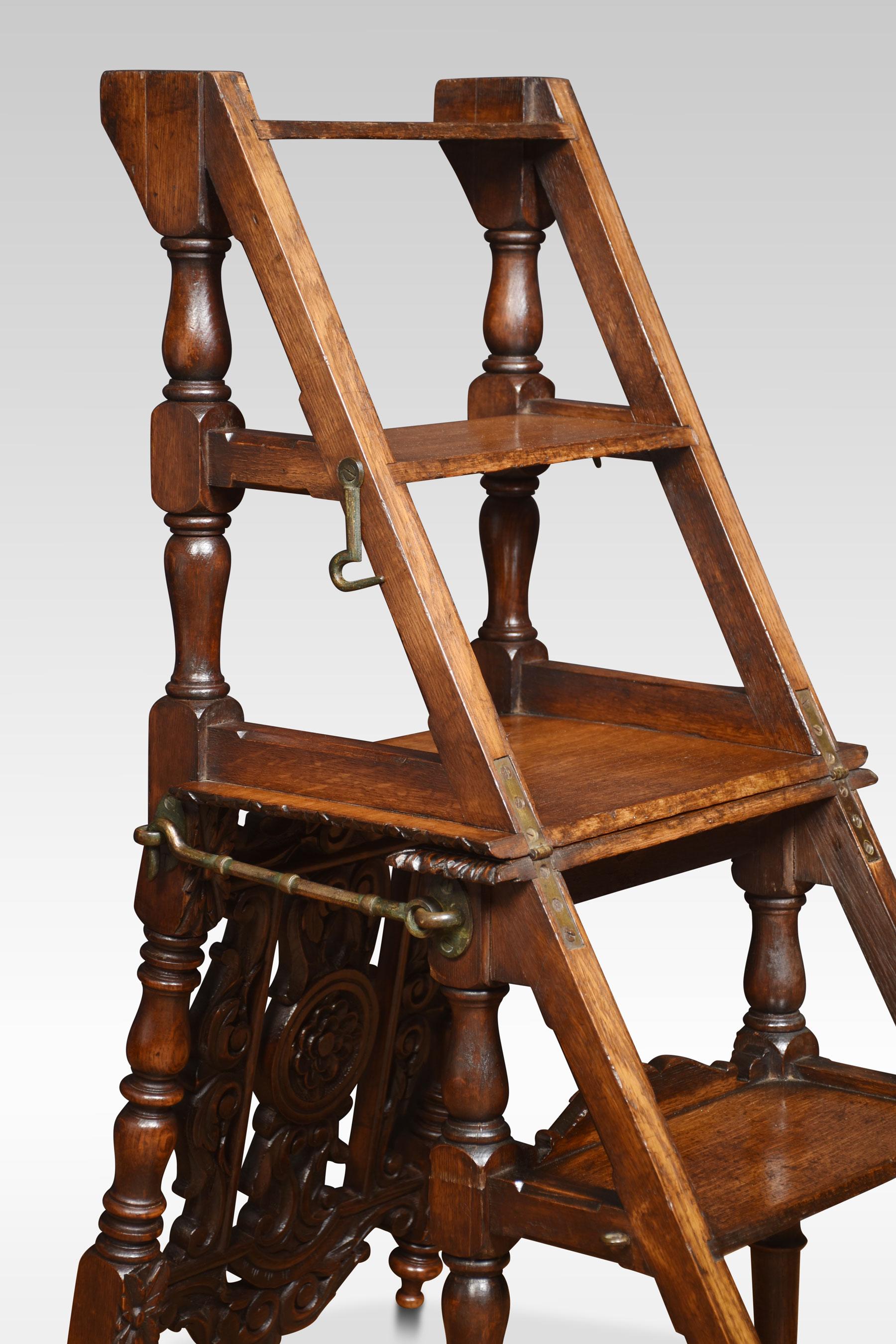 19th Century Oak Metamorphic Chair For Sale