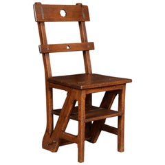 Antique Oak Metamorphic Chair
