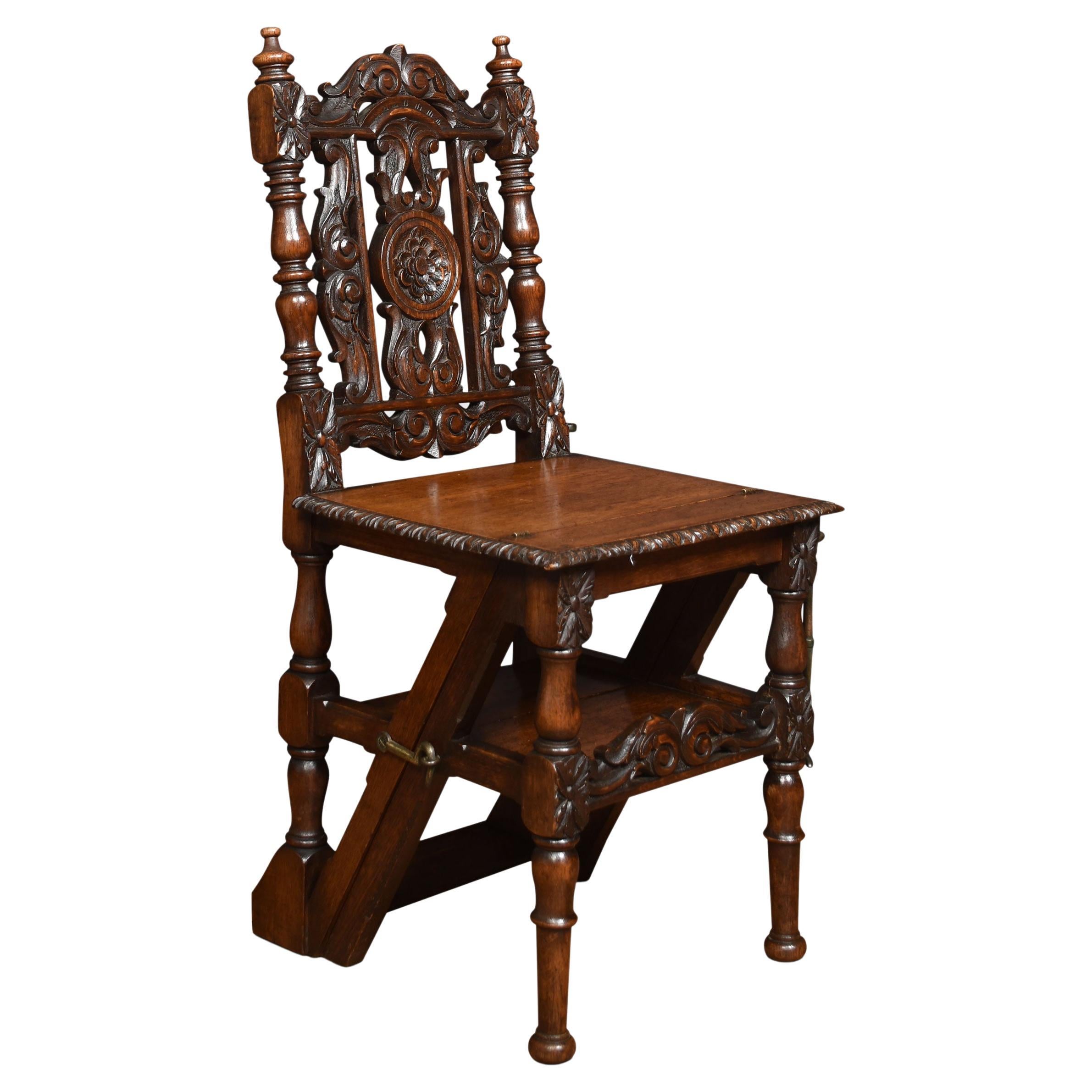 Oak Metamorphic Chair For Sale