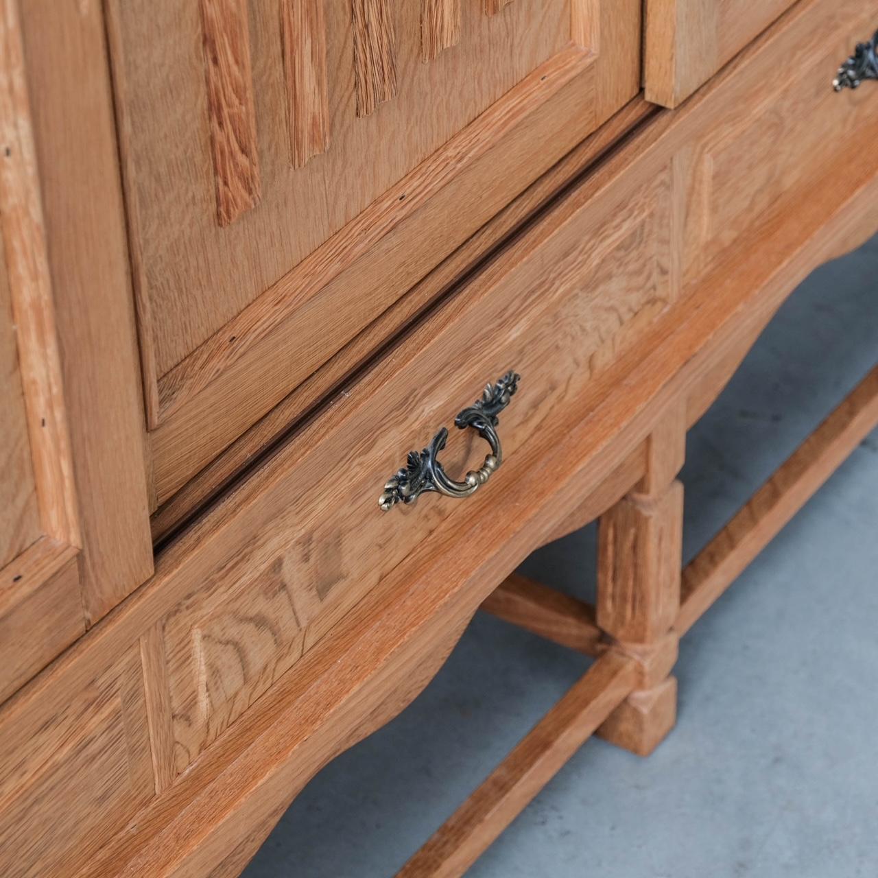 Oak Mid-Century Danish Cabinet/Sideboard in style of Kjaernulf For Sale 6