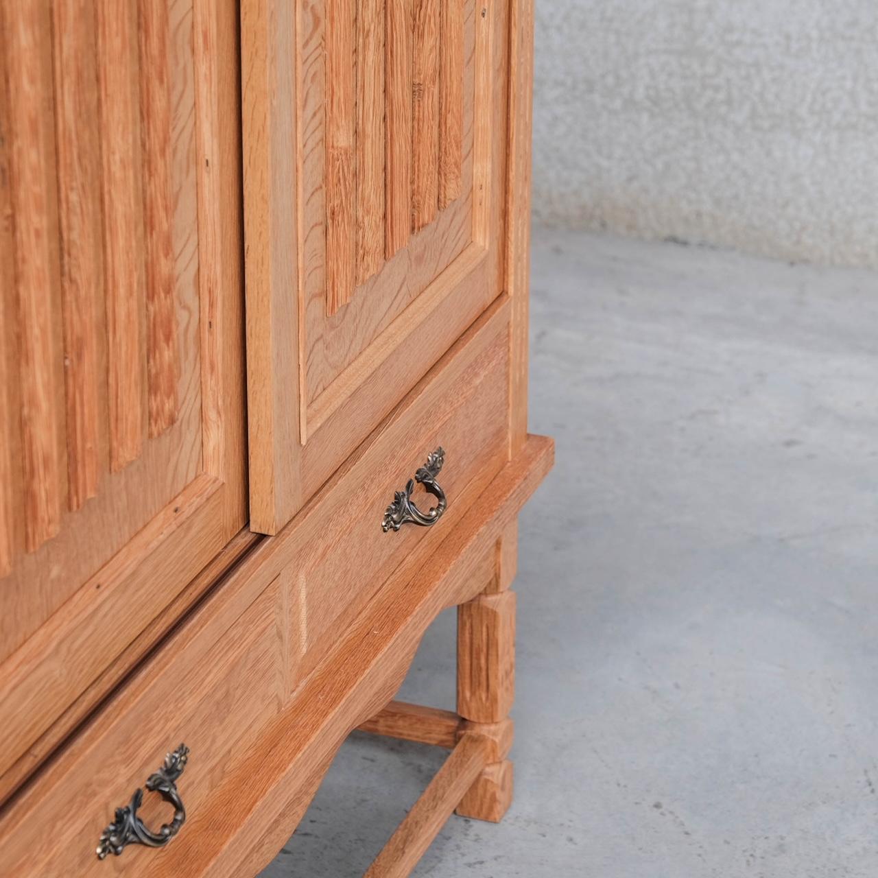 Oak Mid-Century Danish Cabinet/Sideboard in style of Kjaernulf For Sale 7