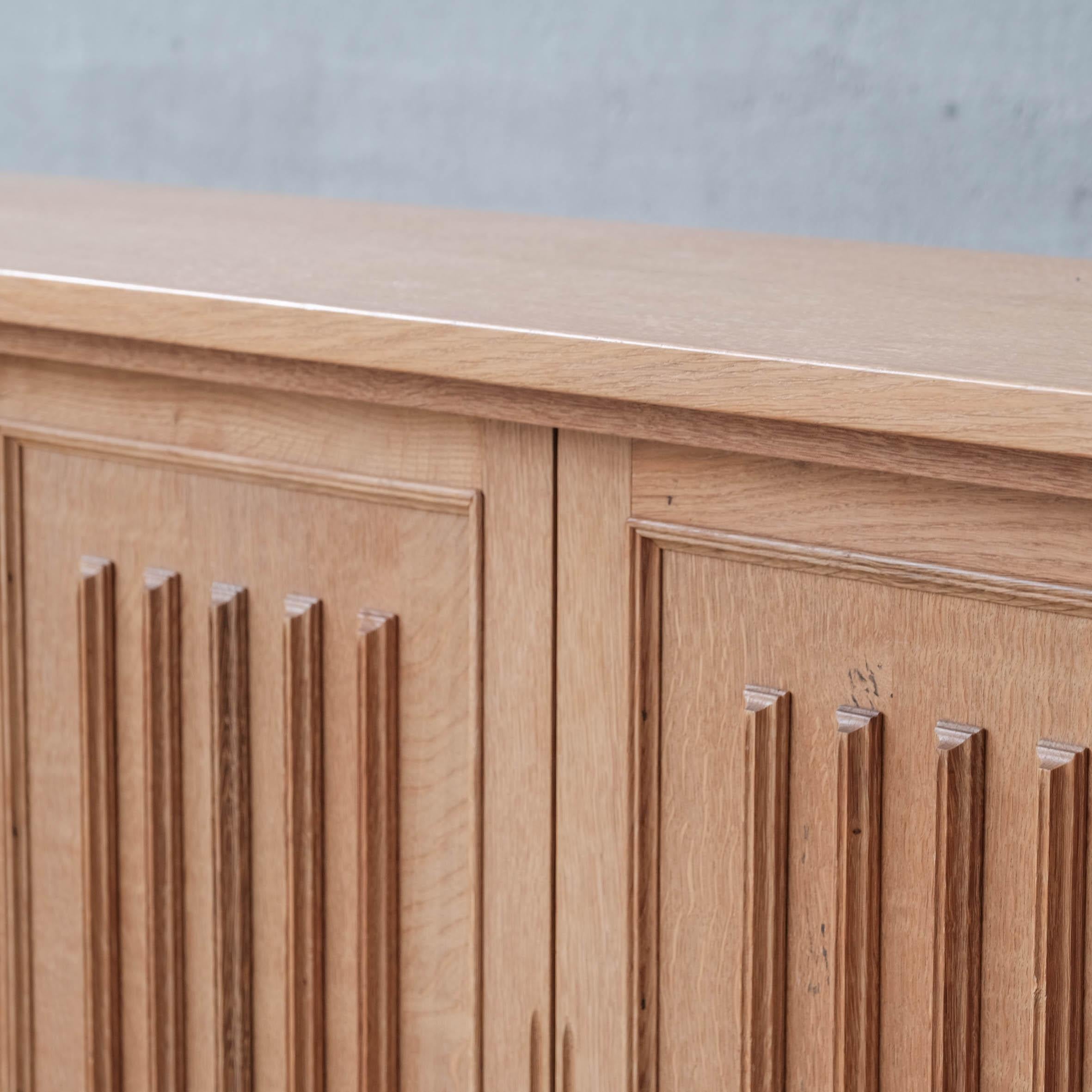 Oak Mid-Century Danish Cabinet/Sideboard in style of Kjaernulf For Sale 10