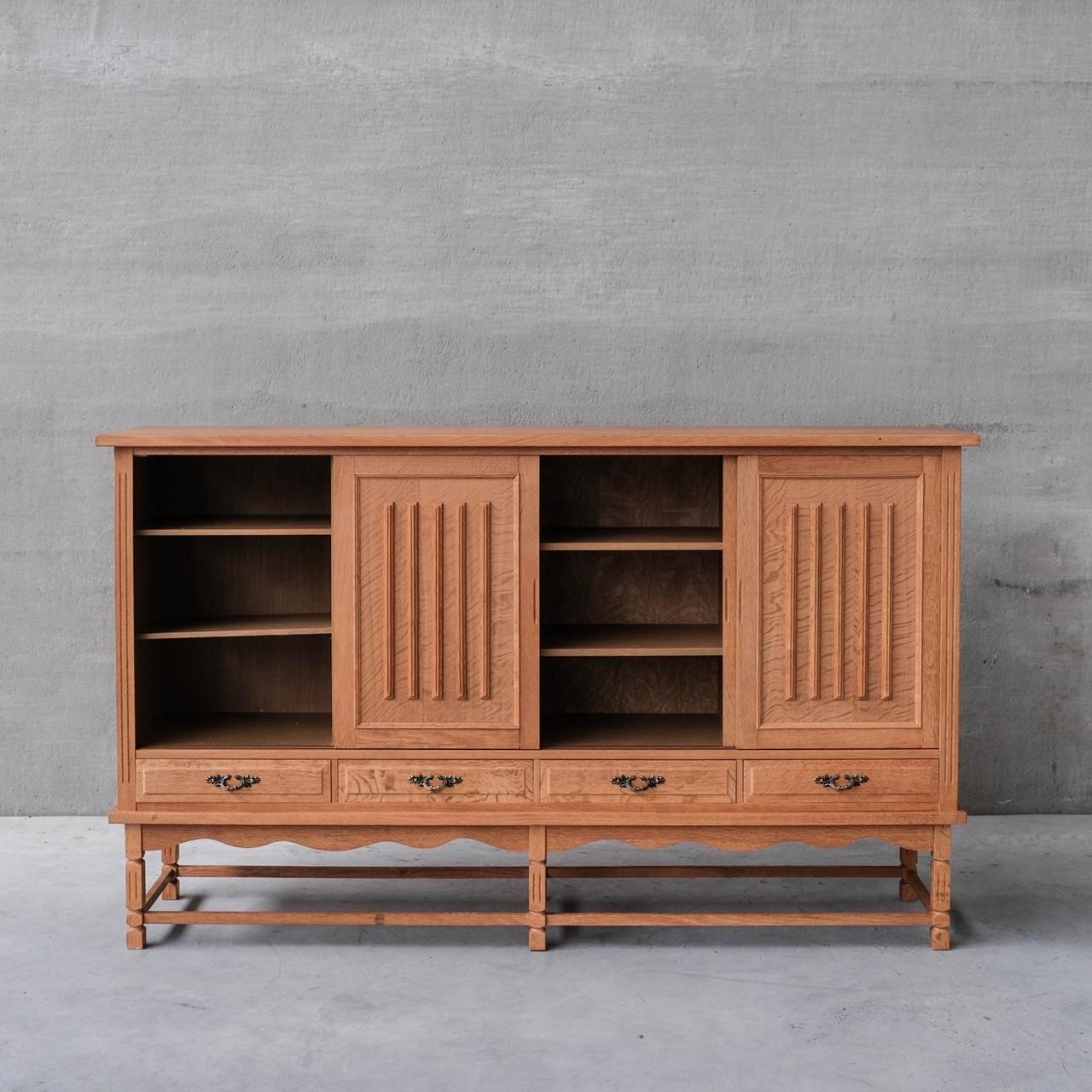 20th Century Oak Mid-Century Danish Cabinet/Sideboard in style of Kjaernulf For Sale
