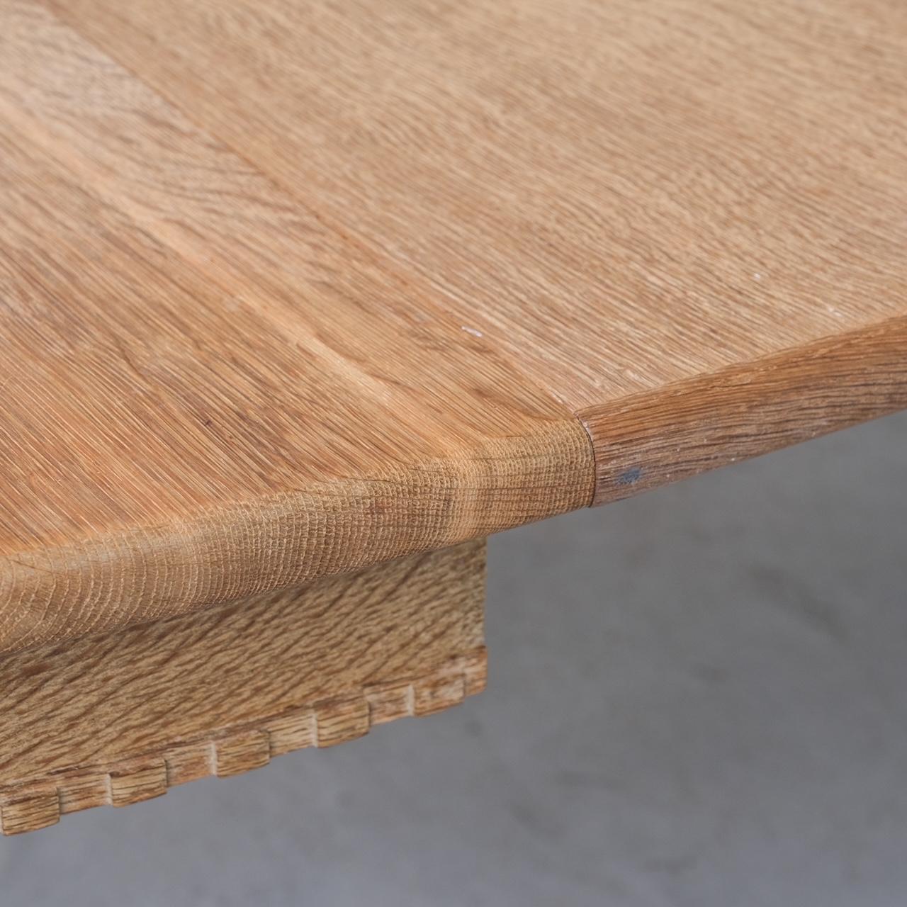 Oak Mid-Century Danish Dining Table by Henning Kjaernulf 8