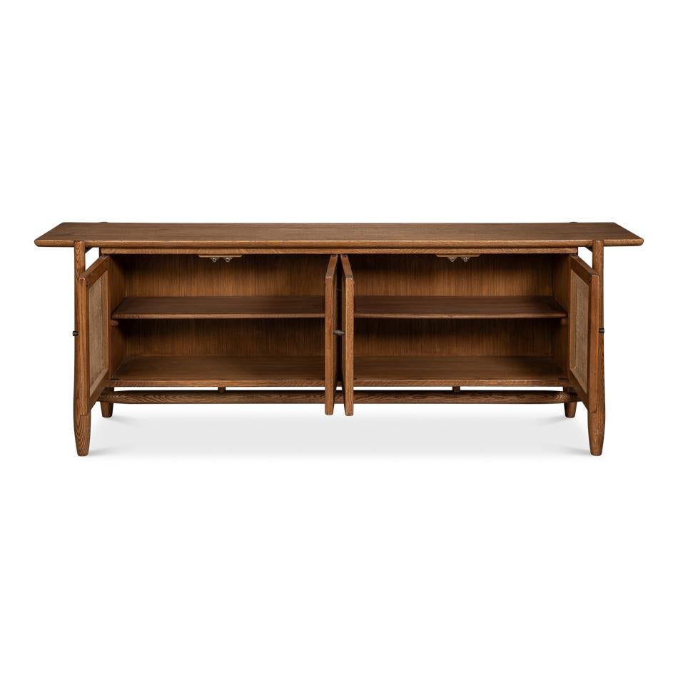 Mid-Century moderno Oak Credenza moderna del Mid Century in vendita