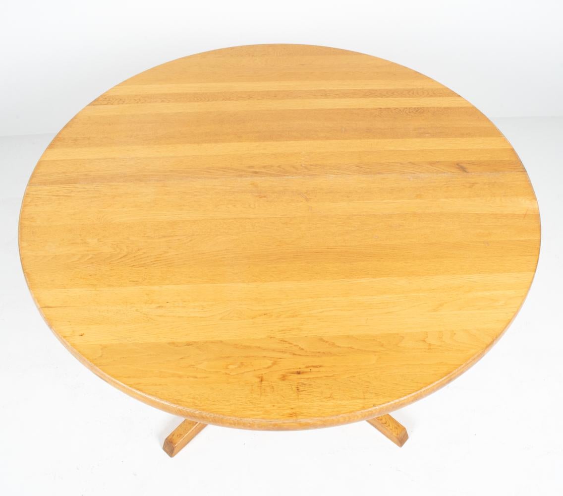 Danish Oak Mid-Century Modern Extendable Dining Room Table by Niels Otto Møller, 1970s For Sale