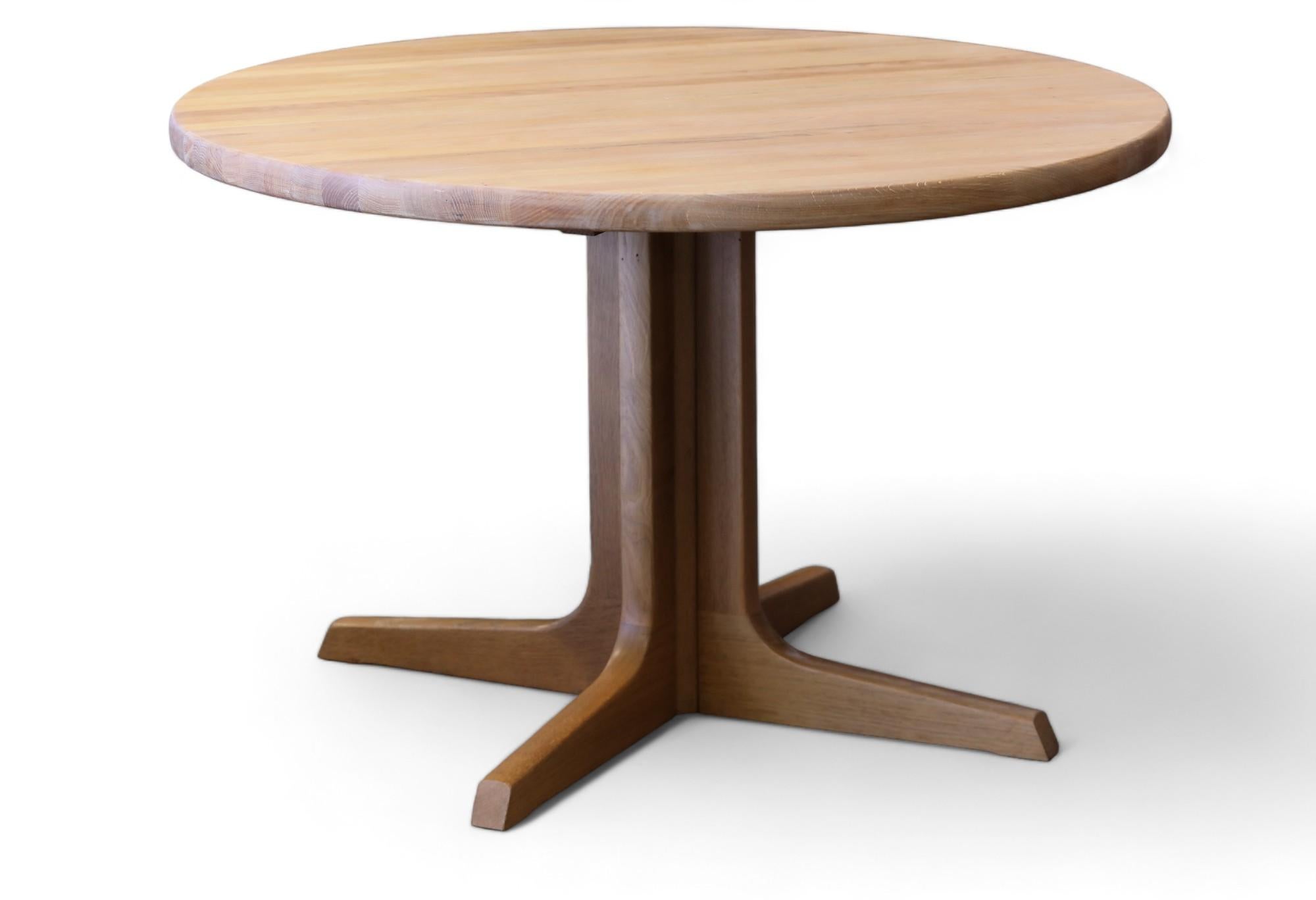 Oak Mid-Century Modern Extendable Dining Room Table by Niels Otto Møller Gudme 4