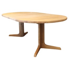 Oak Mid-Century Modern Extendable Dining Room Table by Niels Otto Møller Gudme