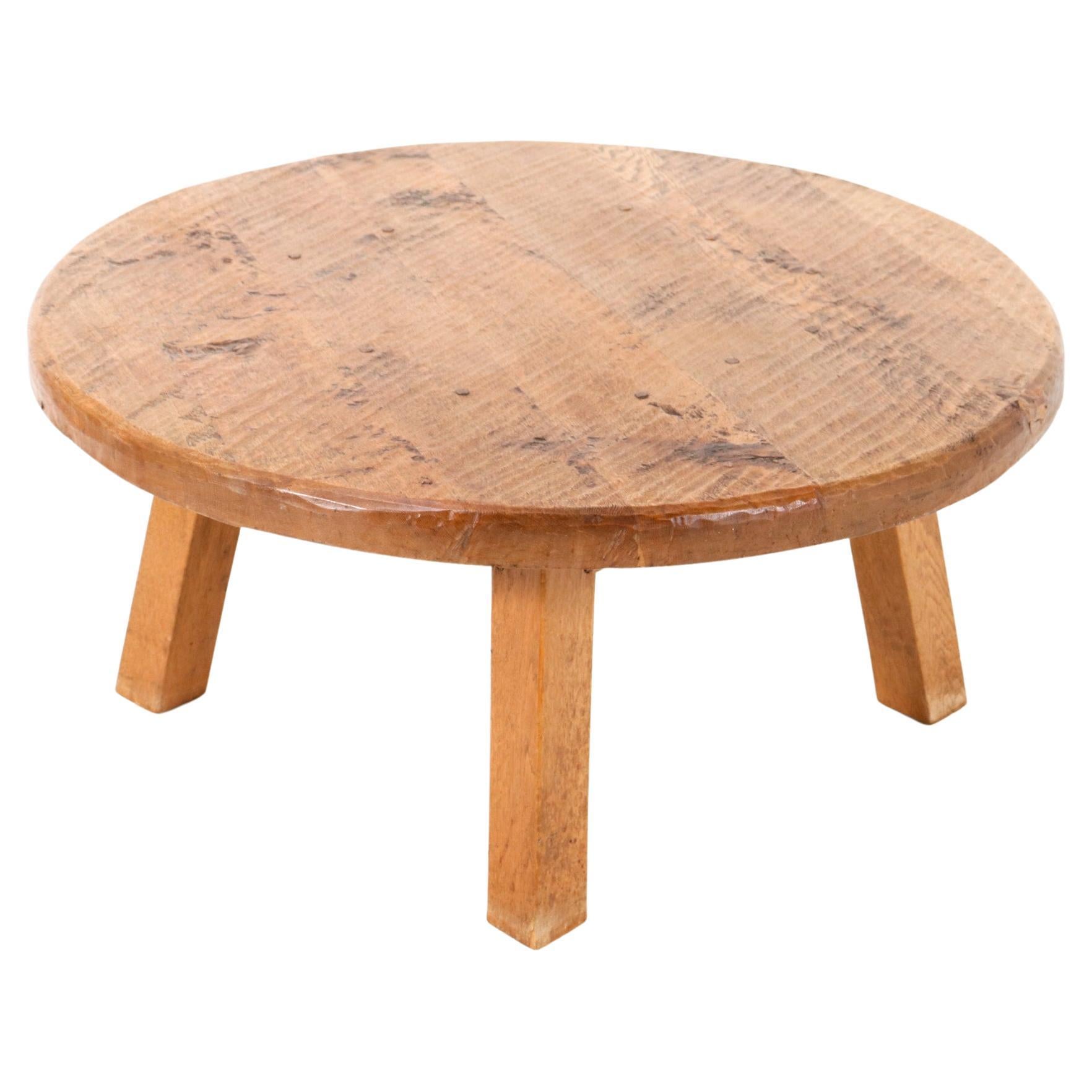 Brutalist Oak Dutch MidCentury Coffee Table at 1stDibs