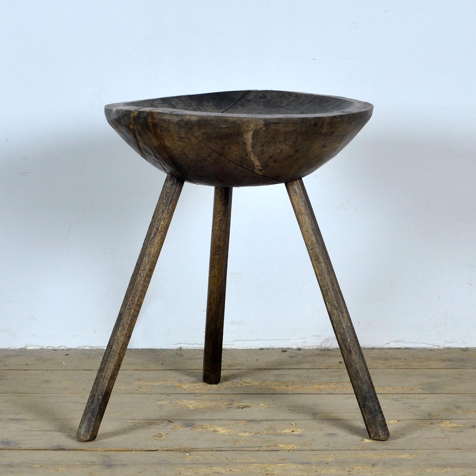 Tabouret à lait en Oak, 1900 Bon état - En vente à Amsterdam, Noord Holland