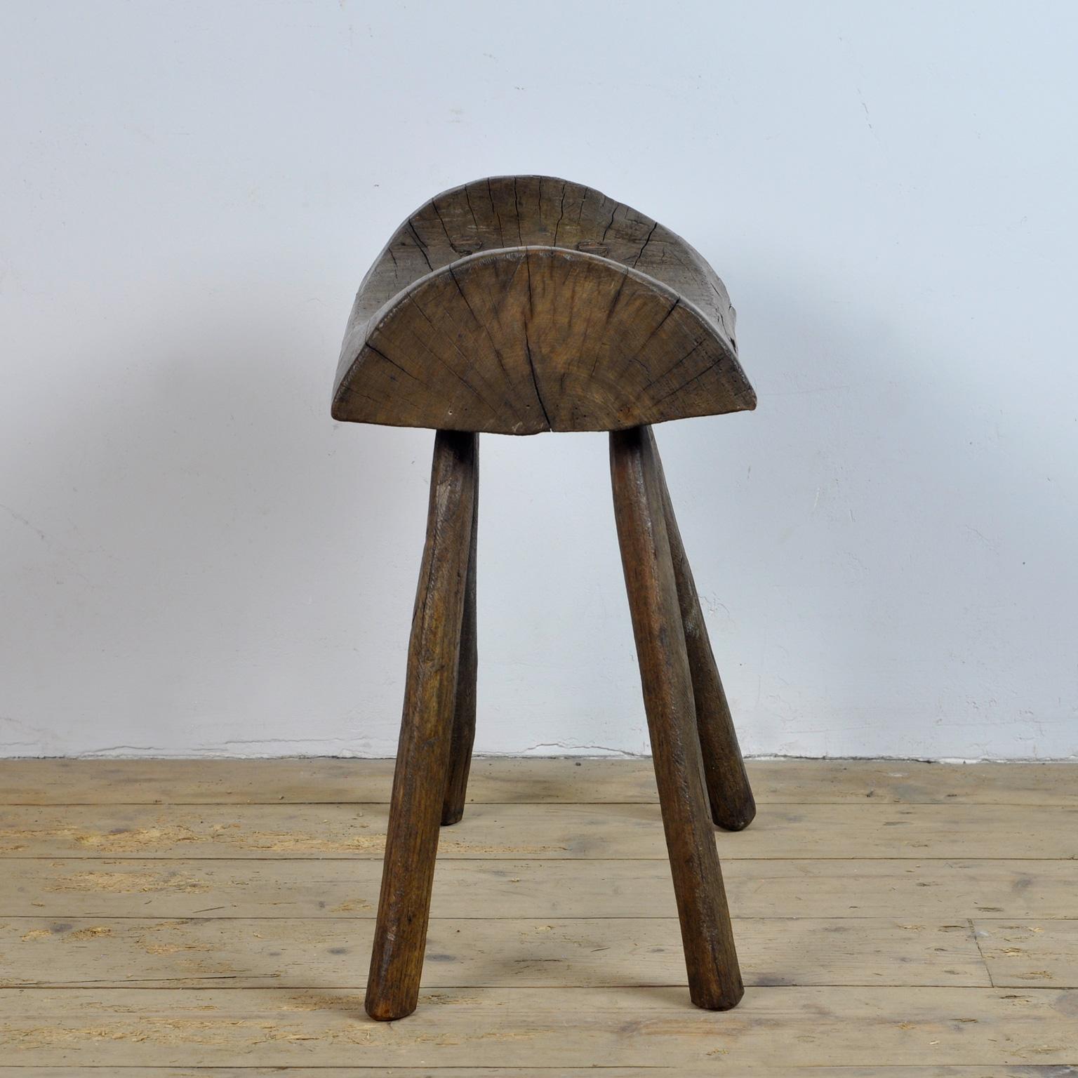 Oak Milkstool, Circa 1900 For Sale 4