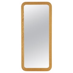 Oak Mirror by AB Glas & Tra Hovmantorp 1962 Marked