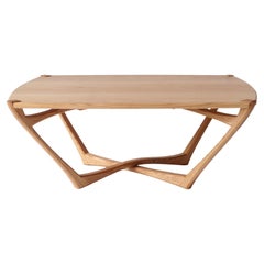 Oak Mistral Coffee Table, Modern Sculptural Living Room Table by Arid