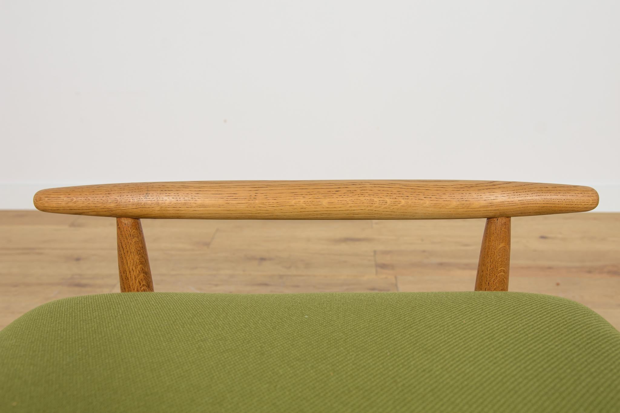 Oak Model J 65  Sgabello  di Ejvind A. Johansson per FDB Møbler, Danimarca, 1950 in vendita 1