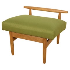 Oak Model J 65  Stool  by Ejvind A. Johansson for FDB Møbler, Denmark, 1950s