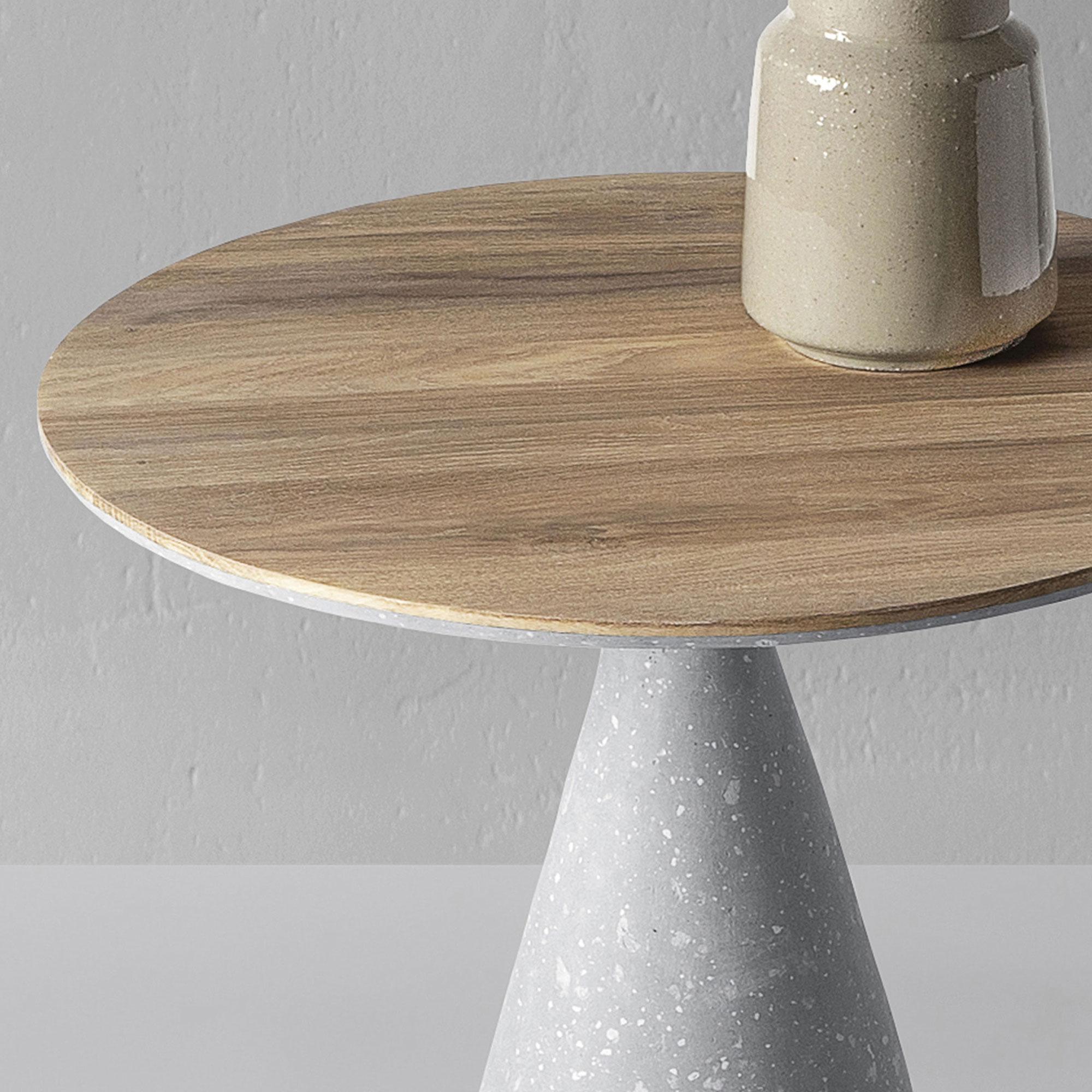 Oak Modern Side Table, Grey Minimalist Coffee Table by Donatas Žukauskas In New Condition In Rudamina, LT