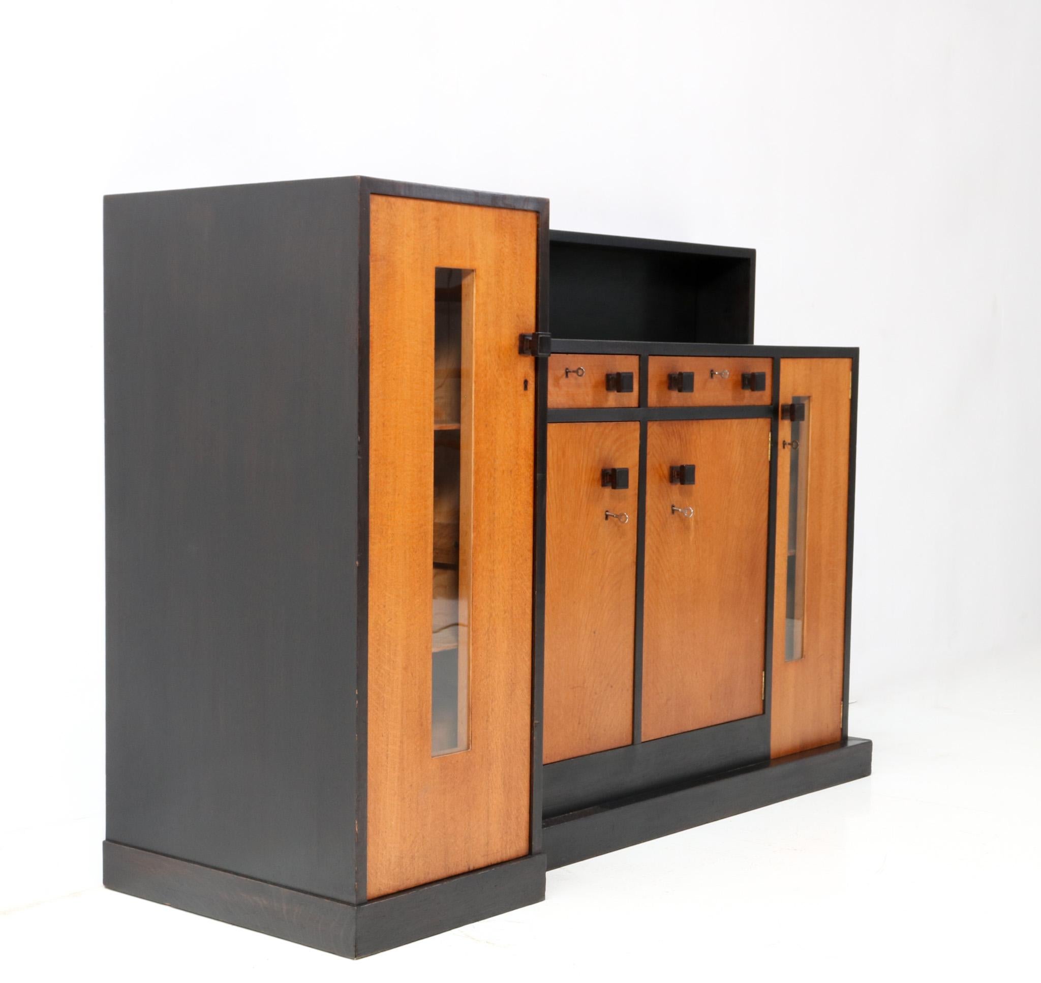 Early 20th Century Oak Modernist Art Deco Sideboard or Credenza by Cor Alons, 1927 For Sale