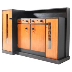 Modernistisches Art-Déco-Sideboard oder Anrichte aus Eiche aus Eichenholz von Cor Alons, 1927