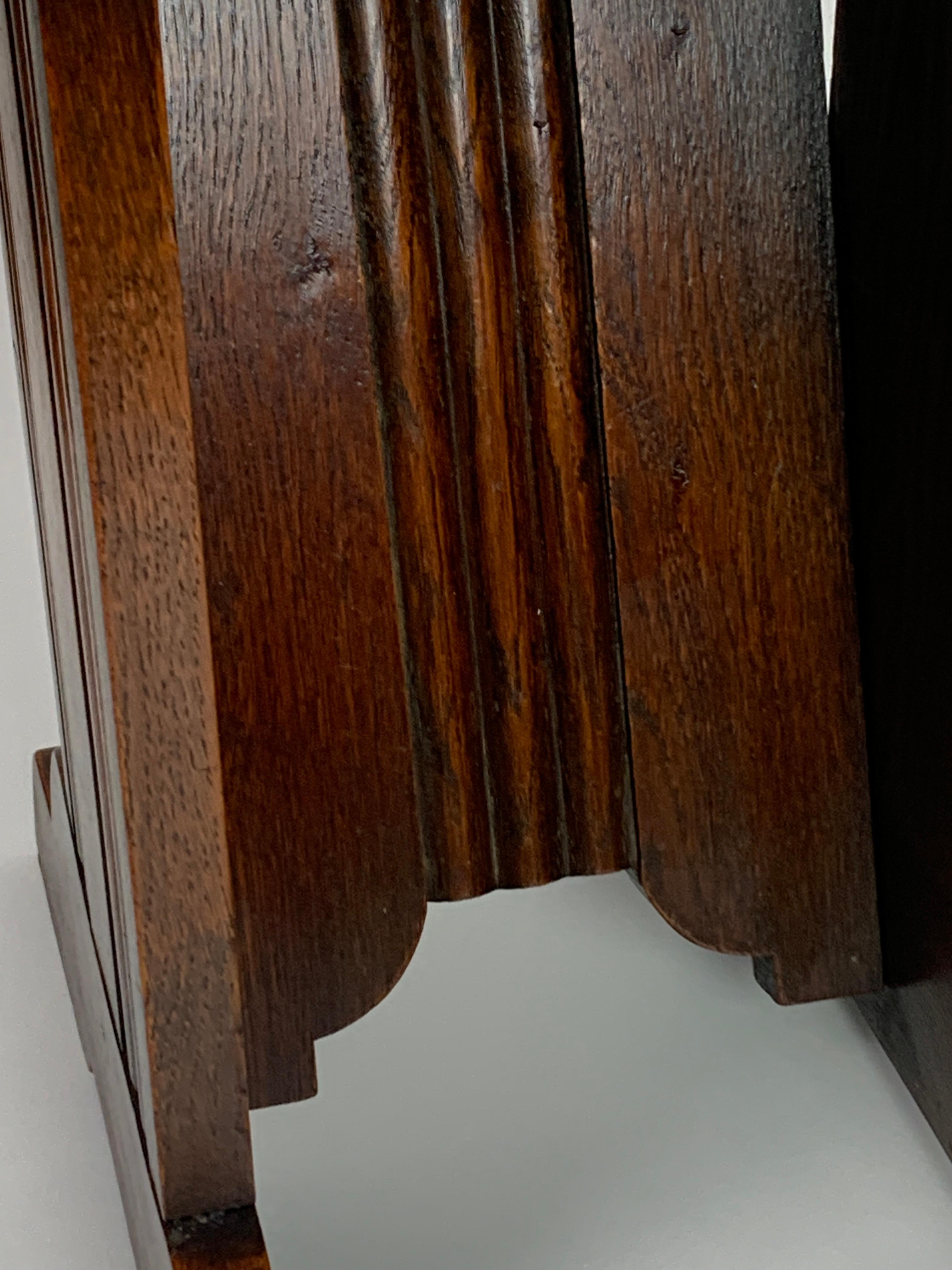 Oak modernist side chair by Charles Dudouyt for L'abeillée, France 1930s-1940s 6