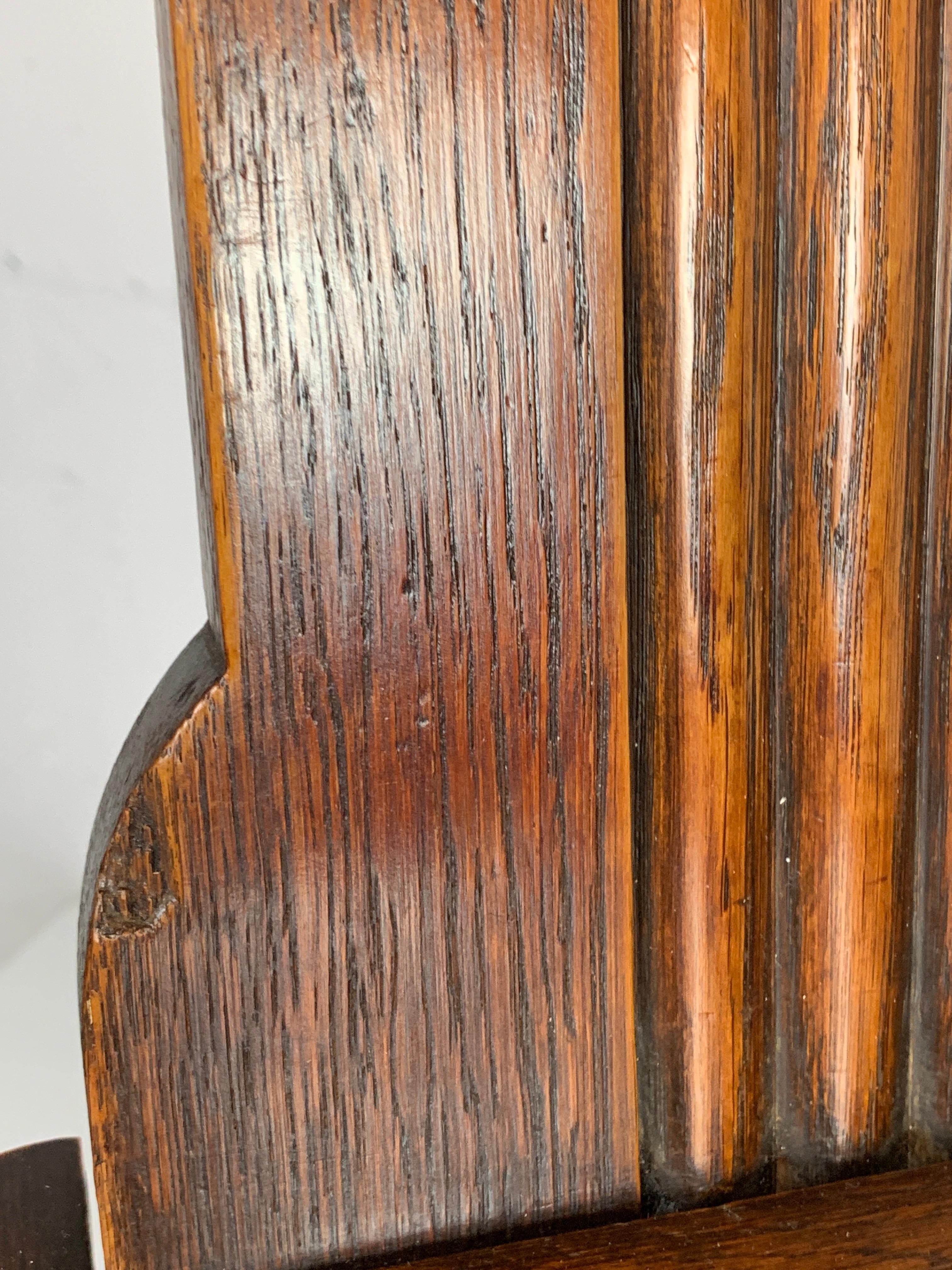 Oak modernist side chair by Charles Dudouyt for L'abeillée, France 1930s-1940s 10