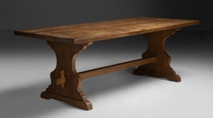 Table de monastère en Oak, France 1900
